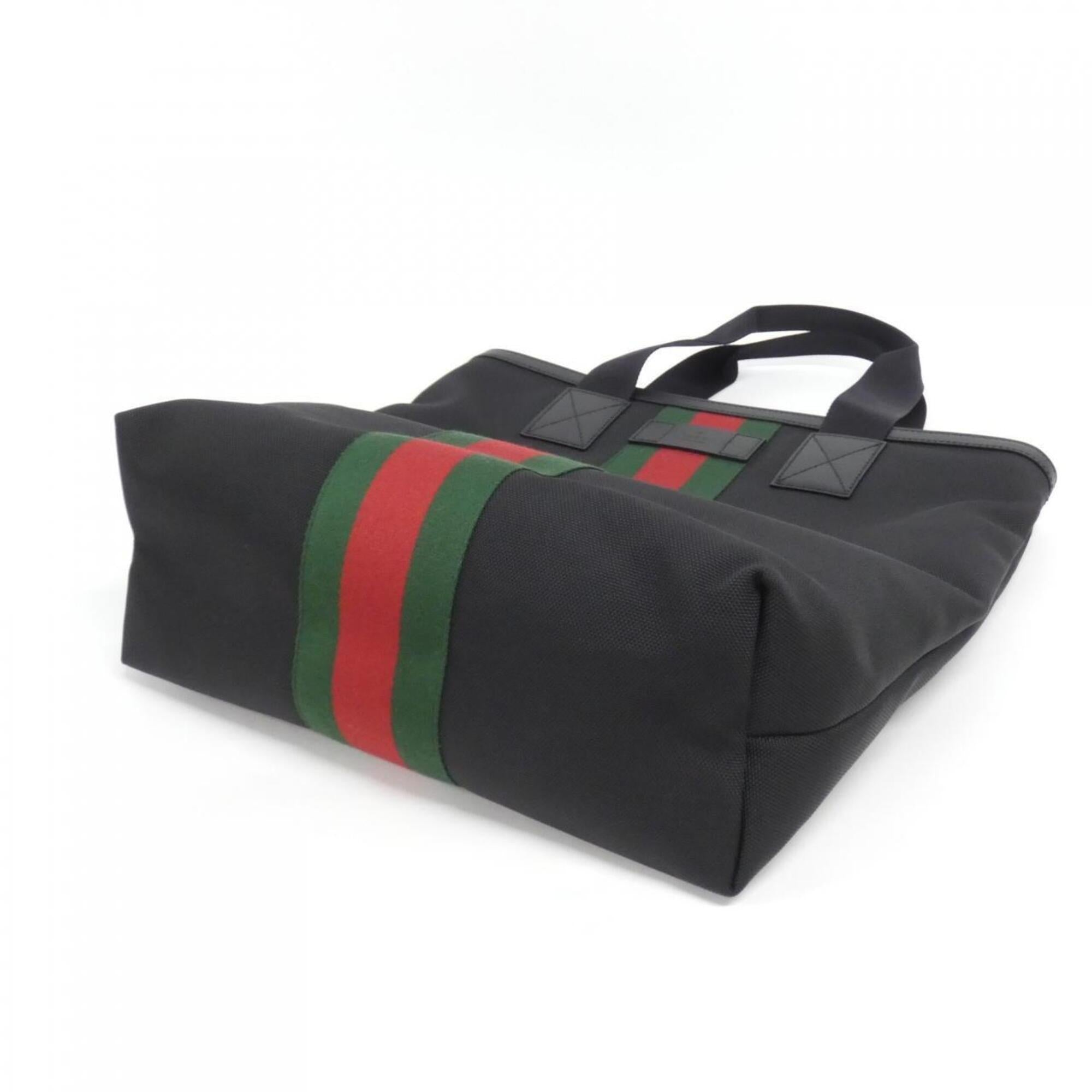 Gucci Black Canvas Handbag (Pre-Owned)