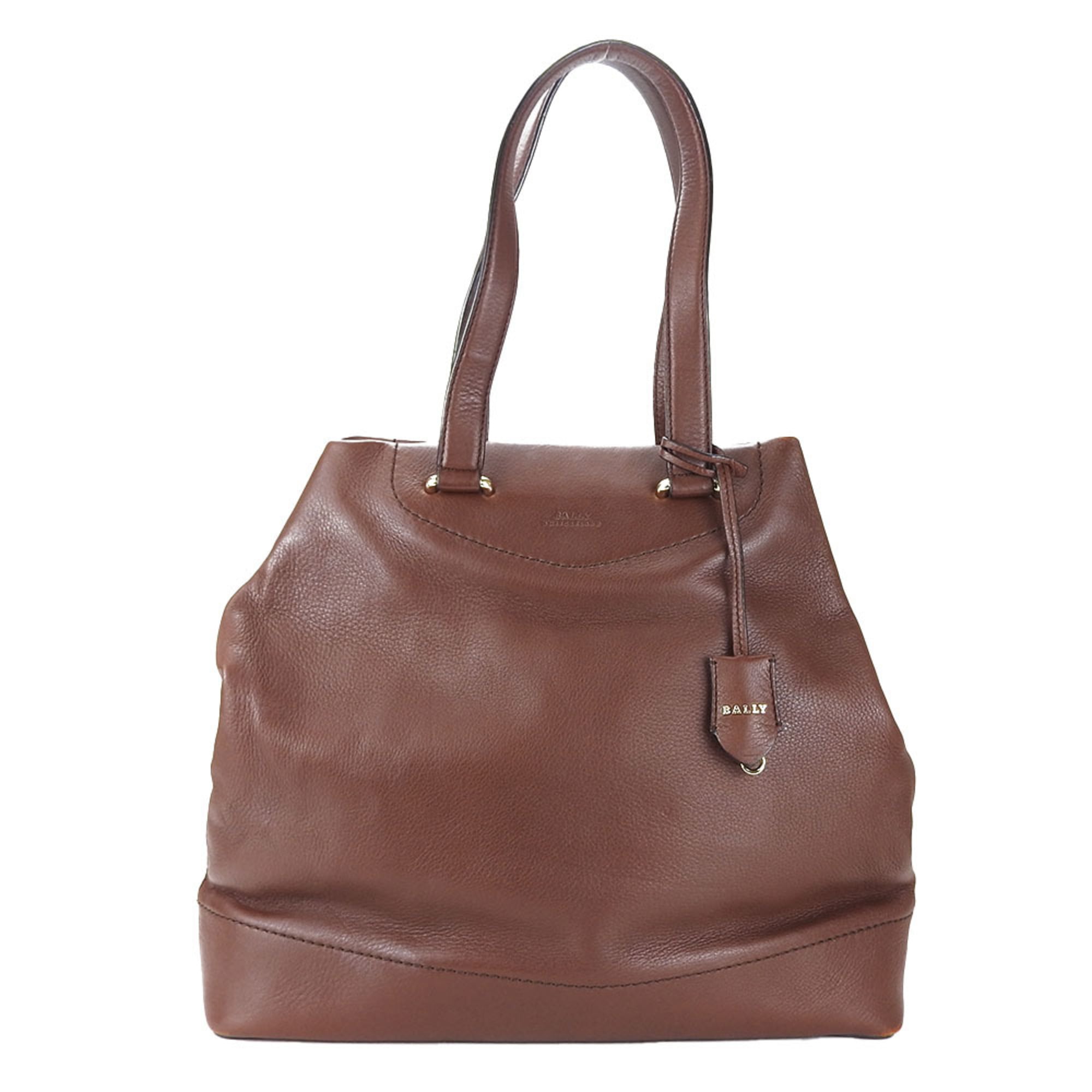 Bally Brown Leather Tote Bag (Pre-Owned)