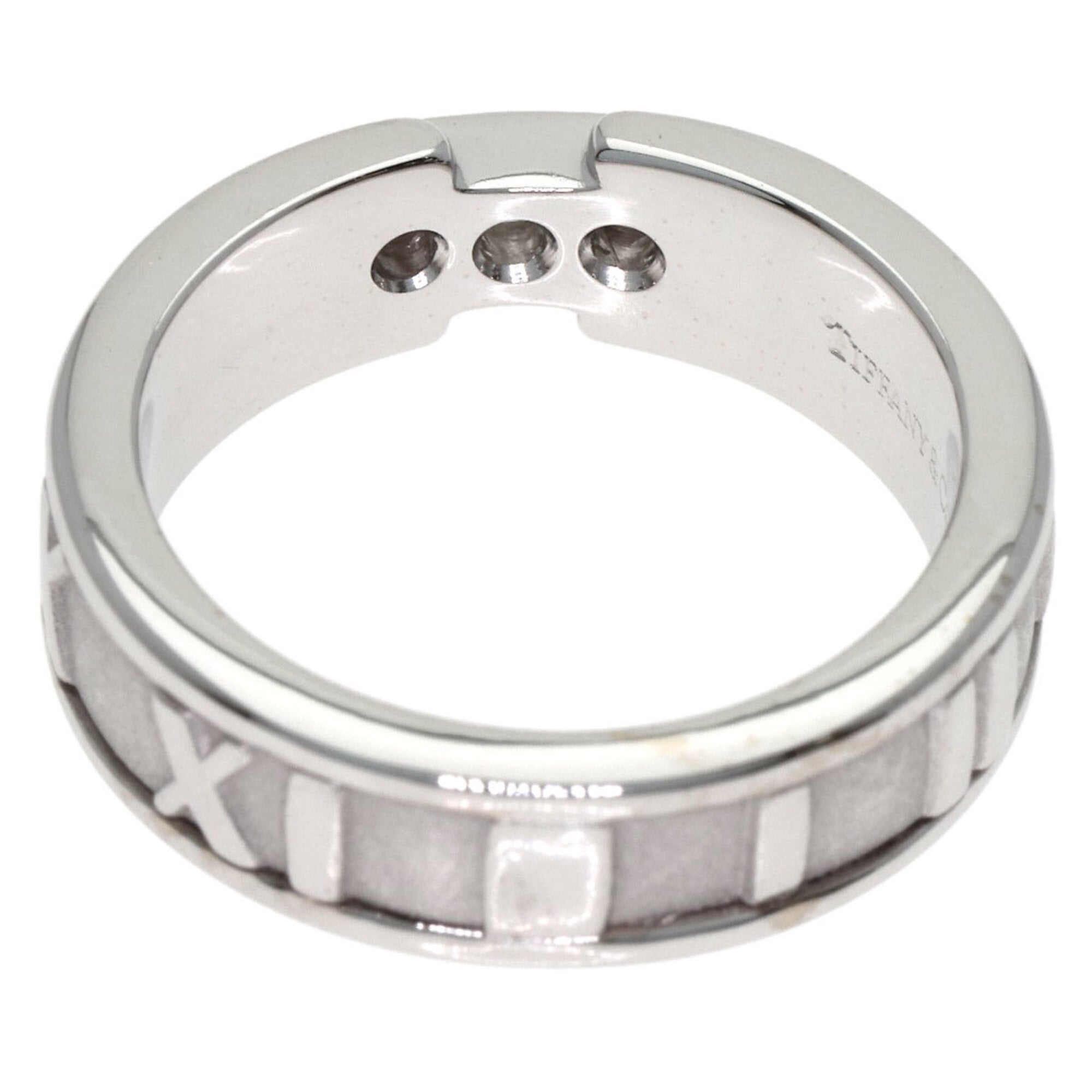 Tiffany Atlas White Gold (18K) Band Ring (Pre-Owned)