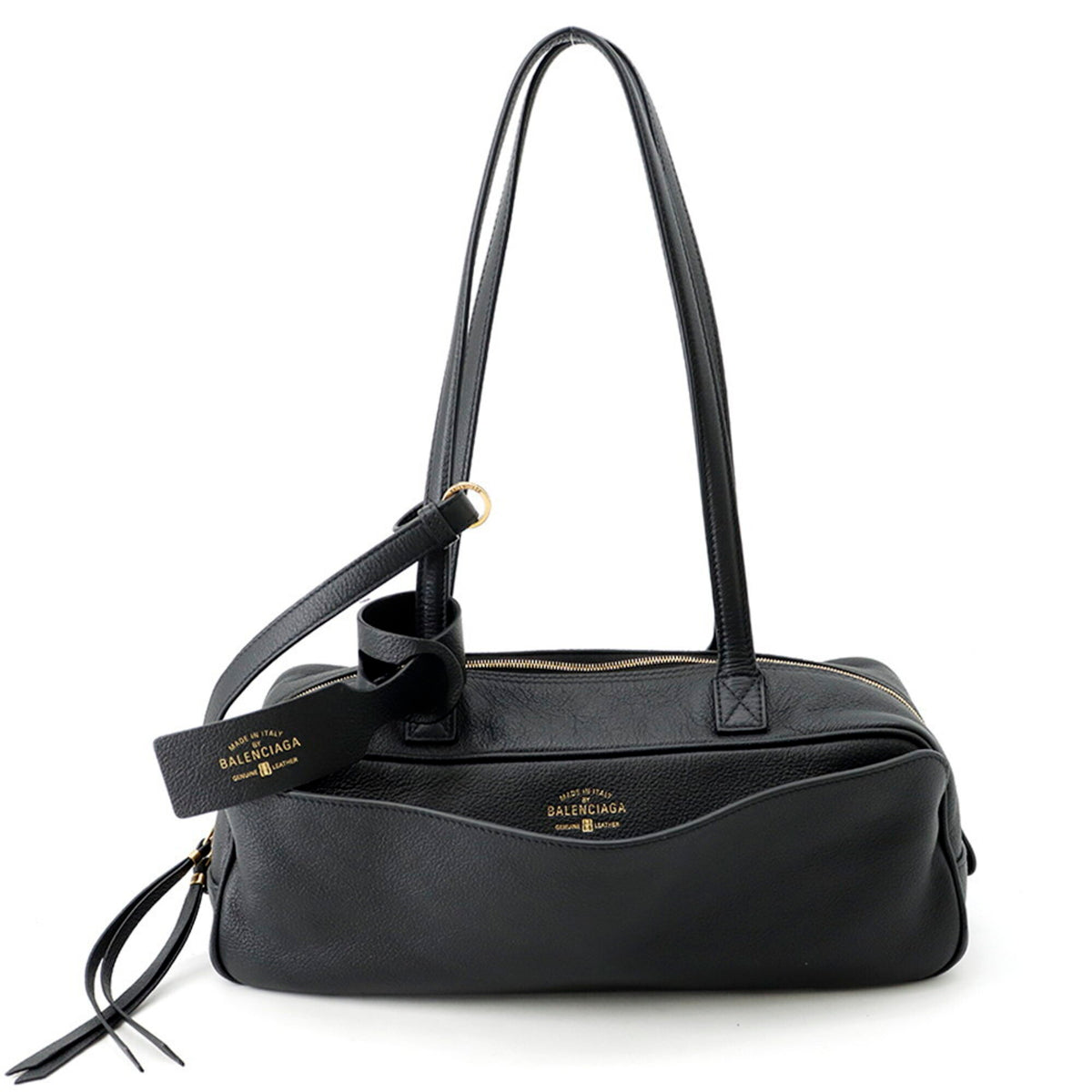 Balenciaga Black Leather Shoulder Bag (Pre-Owned)
