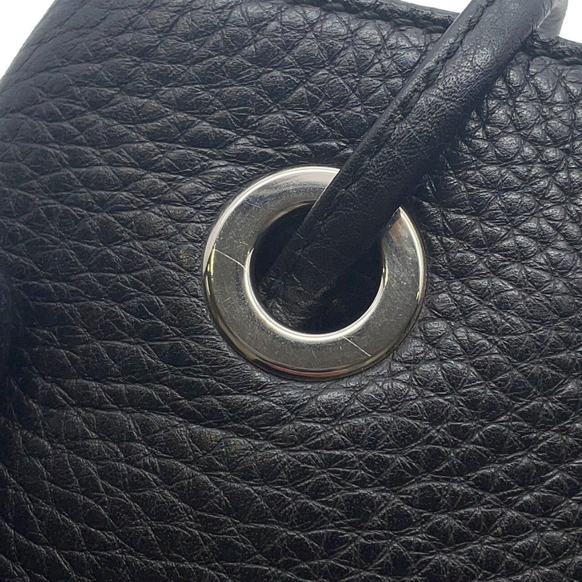 Gucci Black Leather Backpack Handbag (Pre-Owned)
