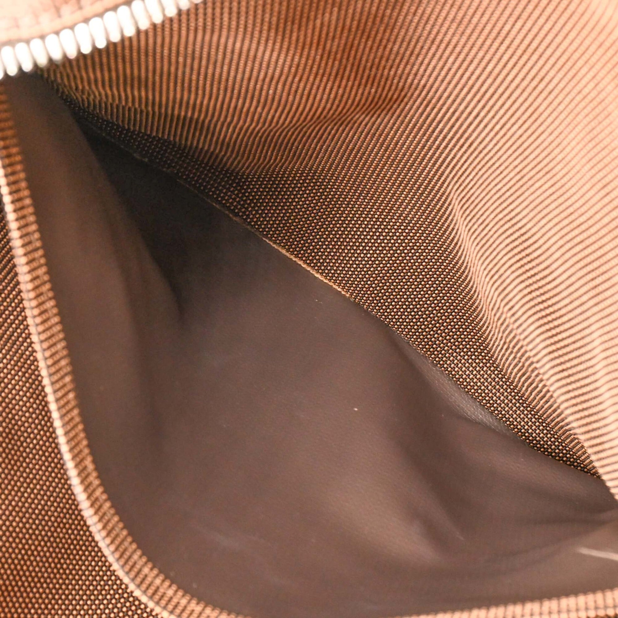 Hermes Her Line Brown Nylon Canvas Backpack (Pre-Owned)