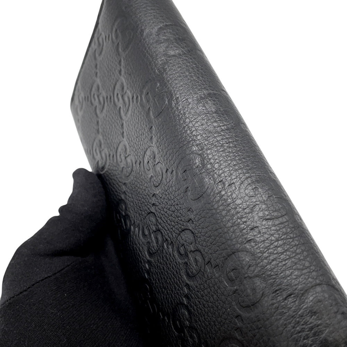 Gucci Black Leather Long Wallet (Bi-Fold) (Pre-Owned)