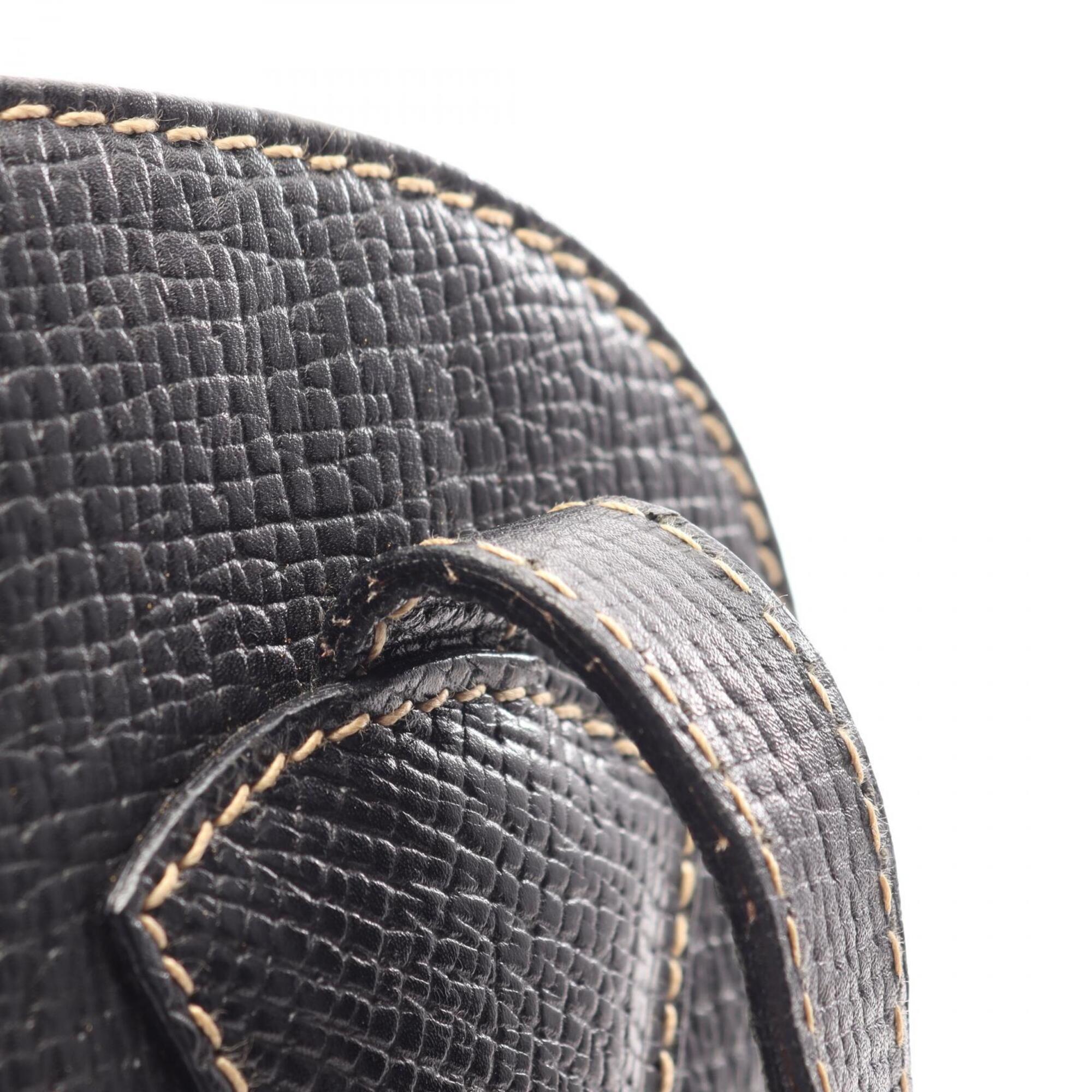 Loewe Black Leather Handbag Tote Bag (Pre-Owned)