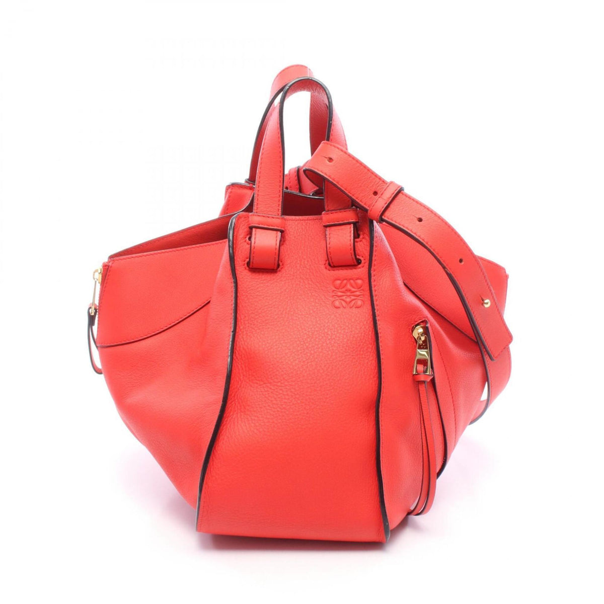 Loewe Red Color Leather Handbag (Pre-Owned)