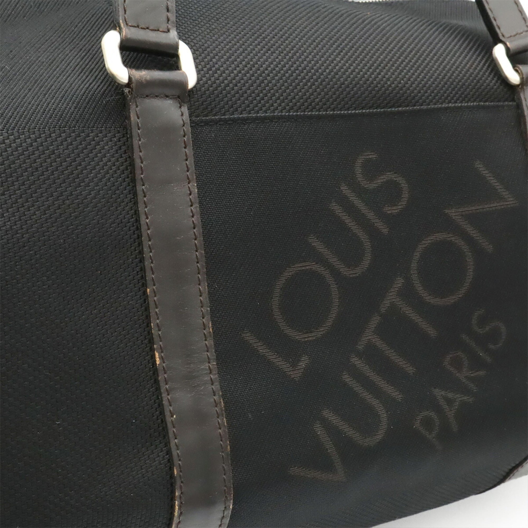 Louis Vuitton Black Noir Damier Geant Boston Bag Shoulder Bag (Pre-Owned)