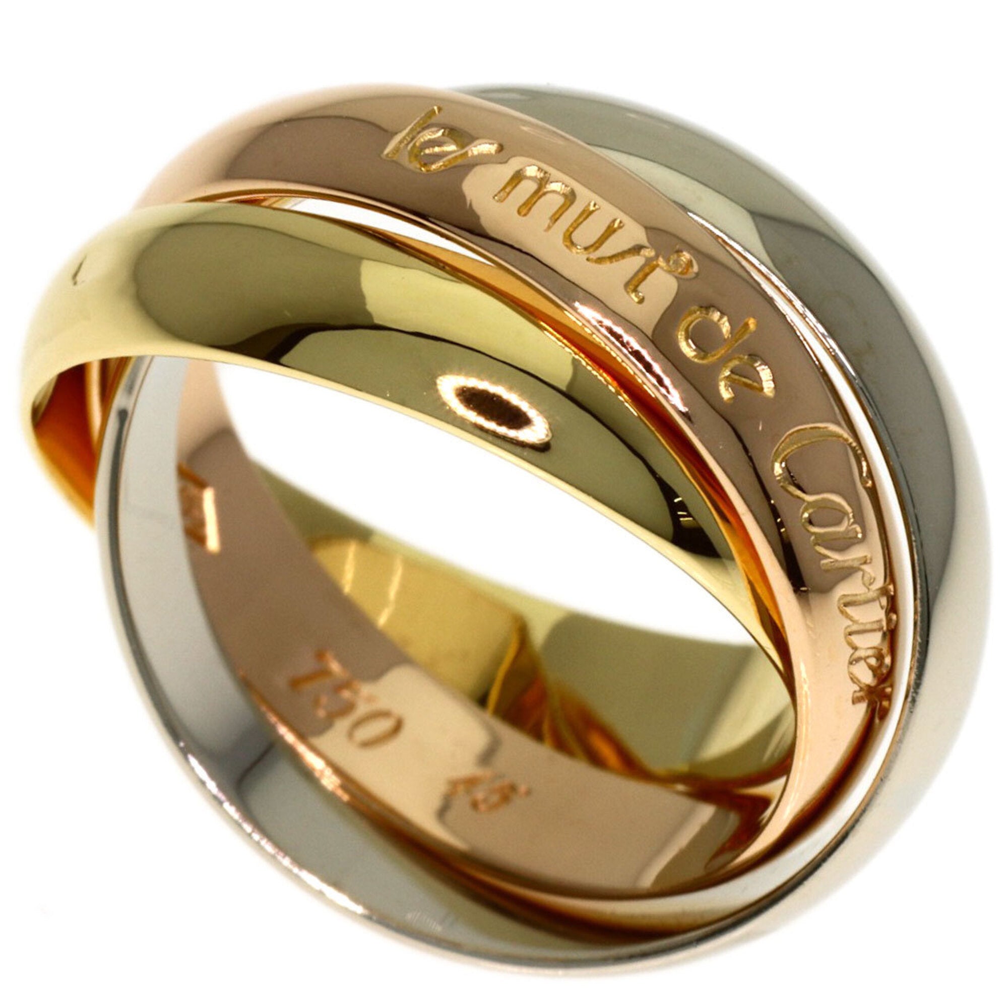 Cartier Gold Silver Yellow Gold (18K) Pink Gold (18K) White Gold (18K) Band Ring (Pre-Owned)