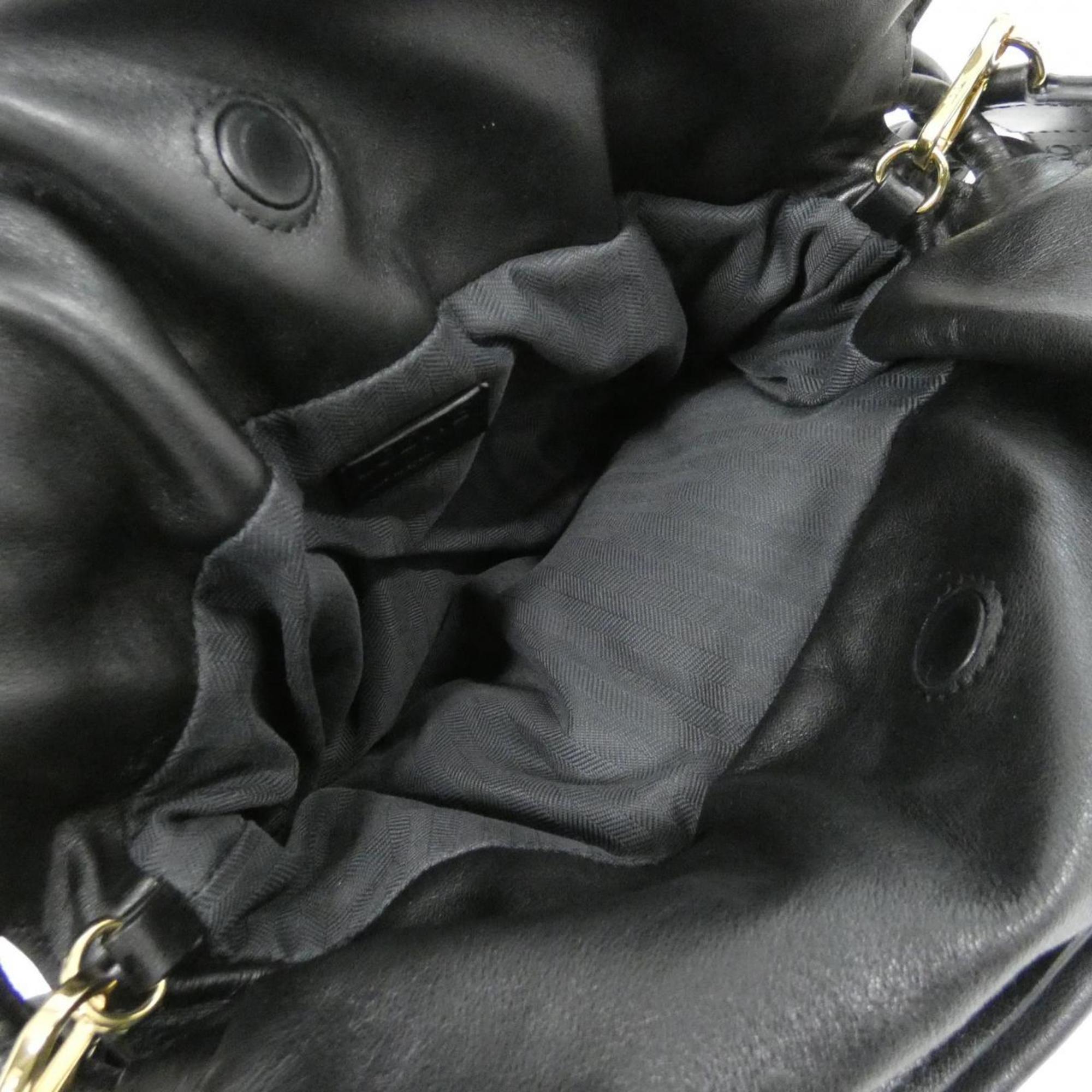 Loewe Black Leather Handbag (Pre-Owned)