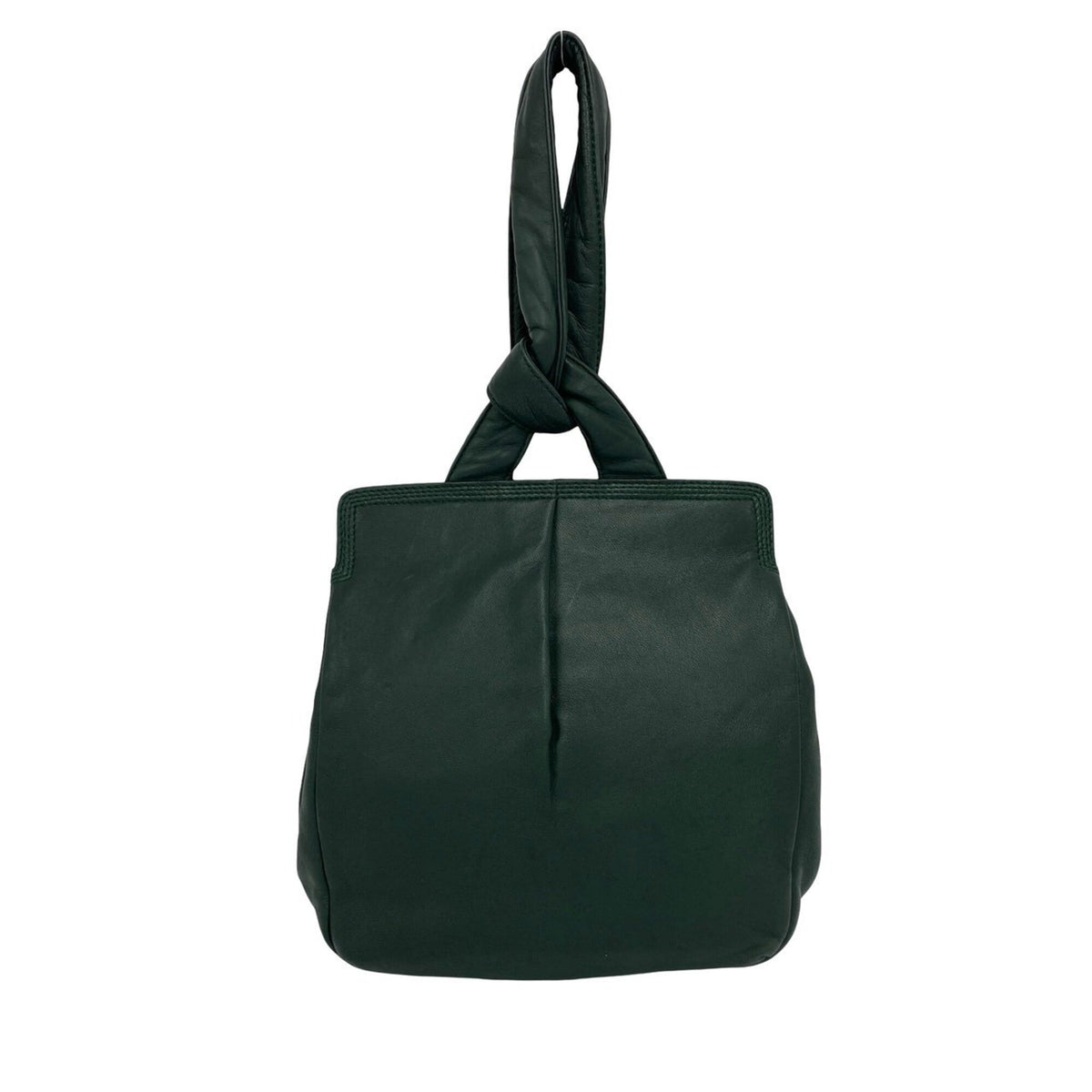 Loewe Green Leather Handbag Tote Bag (Pre-Owned)
