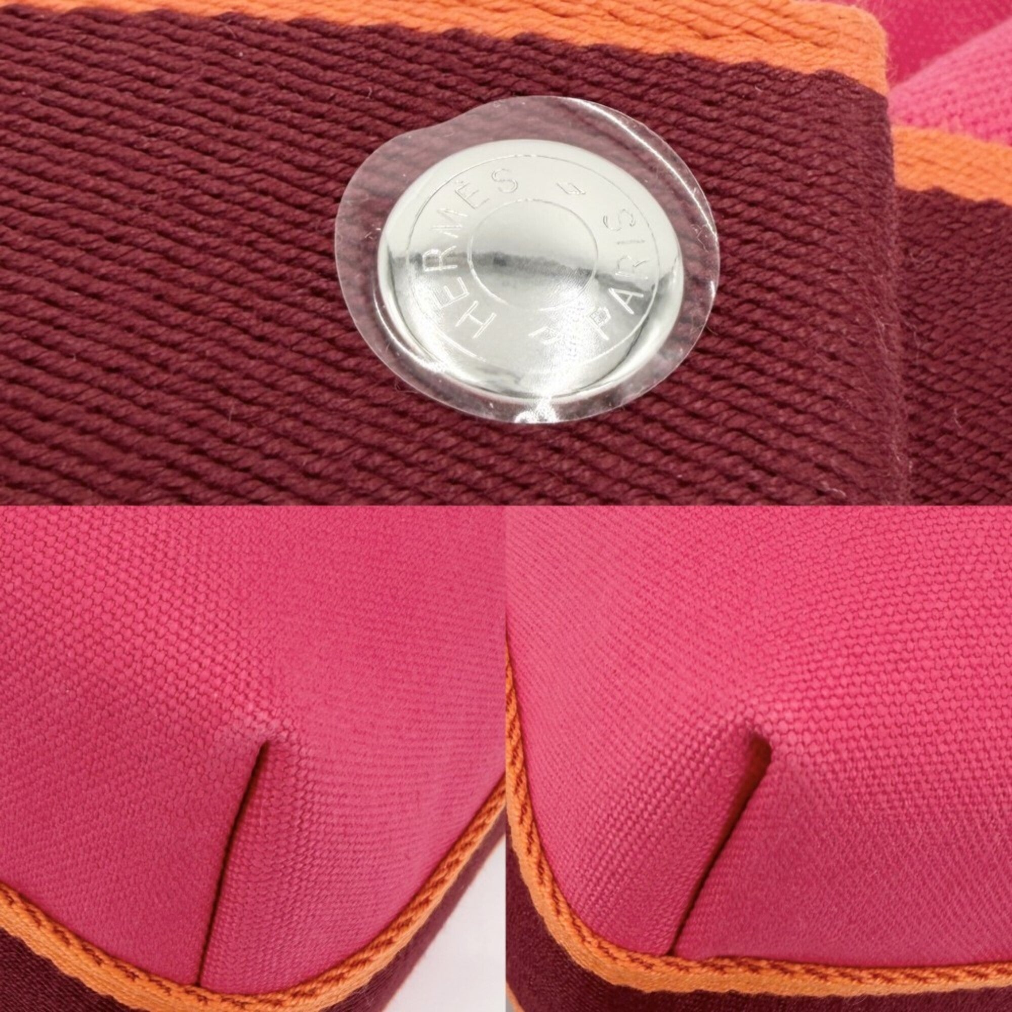 Hermes Pink Cotton Handbag Pouch (Pre-Owned)