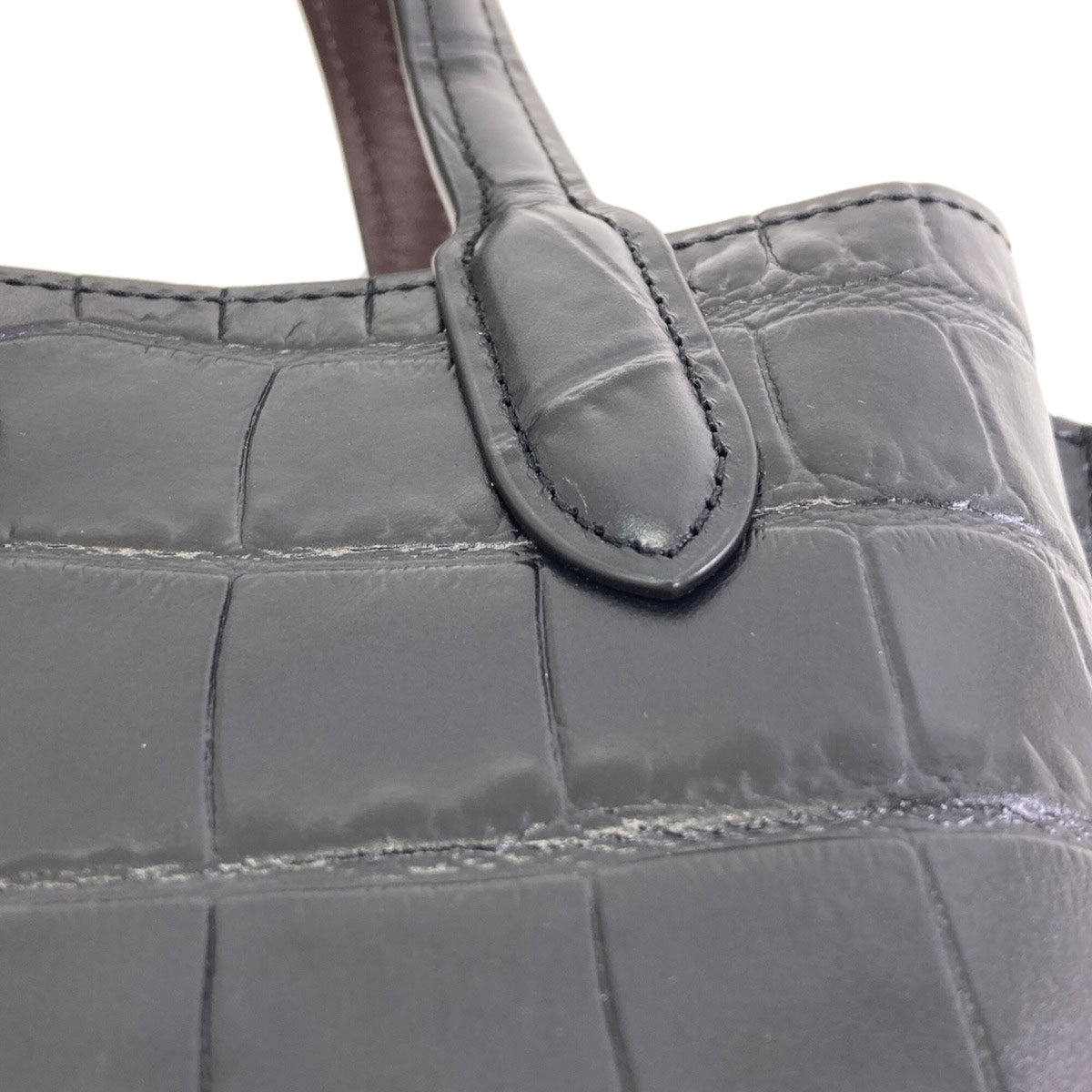 Coach Black Leather Handbag (Pre-Owned)