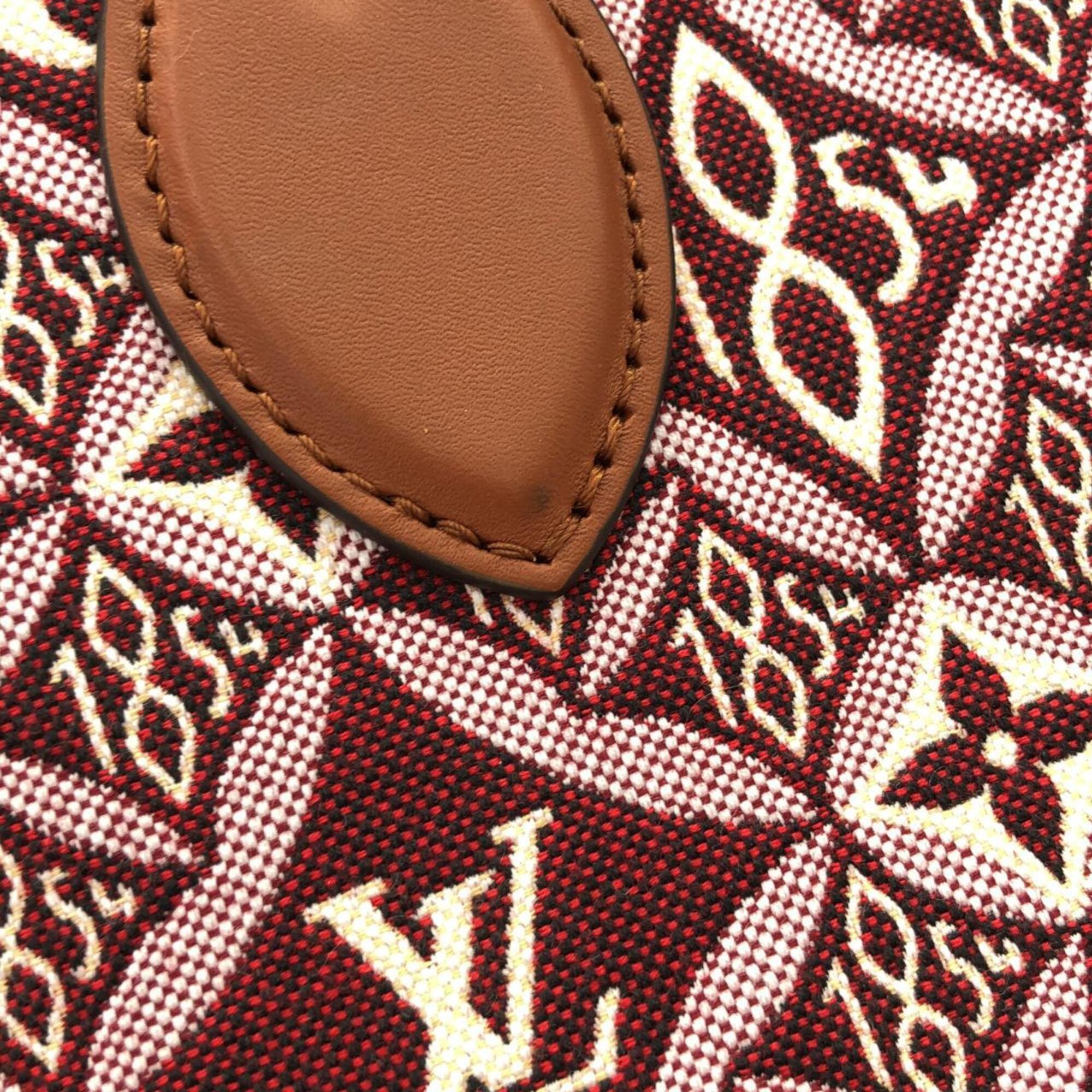 Louis Vuitton Bordeaux Jacquard Handbag (Pre-Owned)