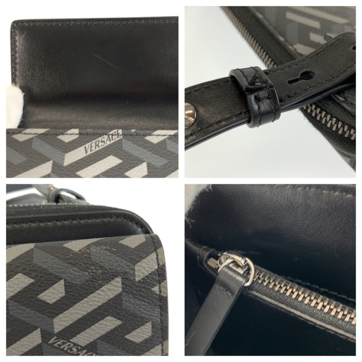 Versace Black Pvc Shoulder Bag (Pre-Owned)
