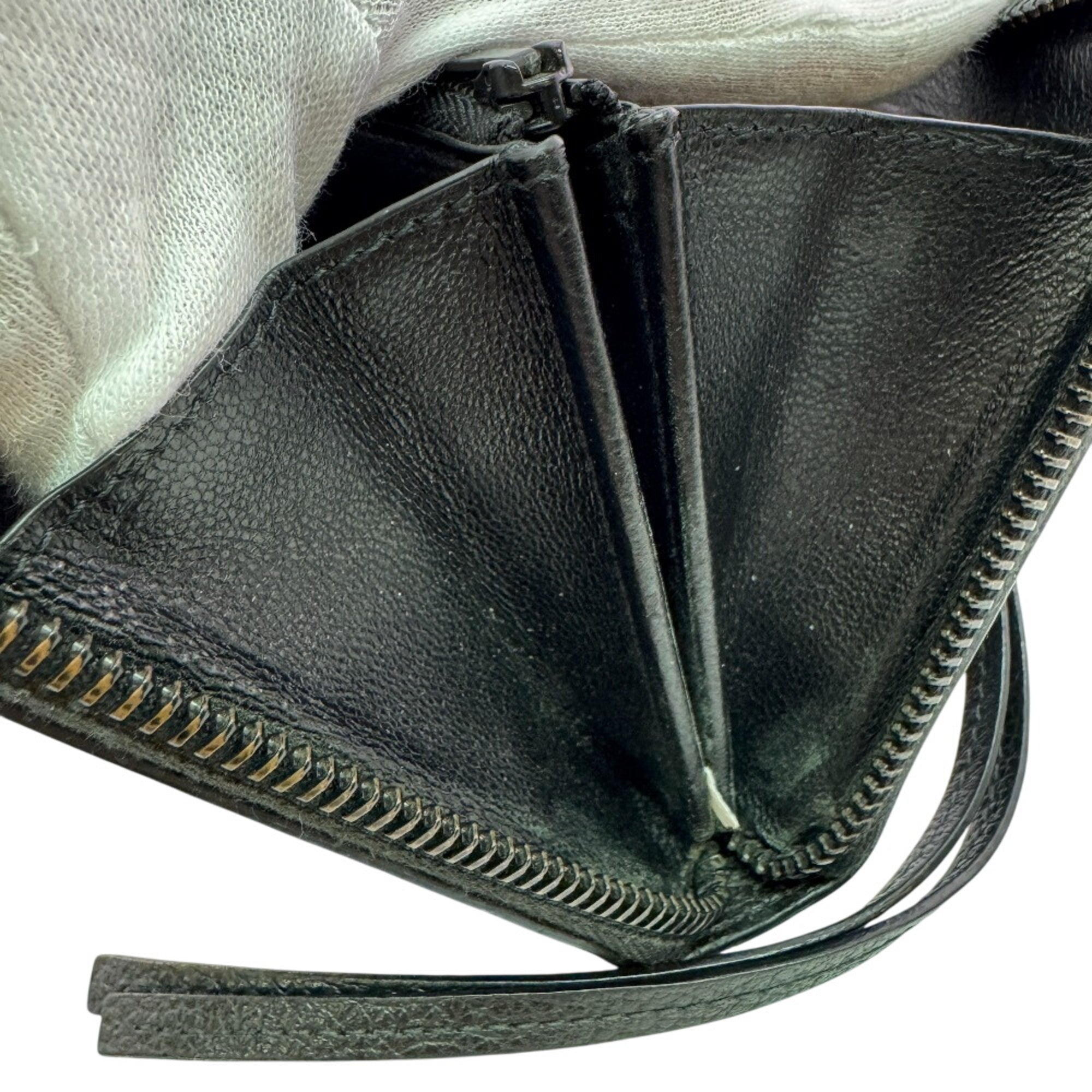 Balenciaga Black Leather Long Wallet (Bi-Fold) (Pre-Owned)