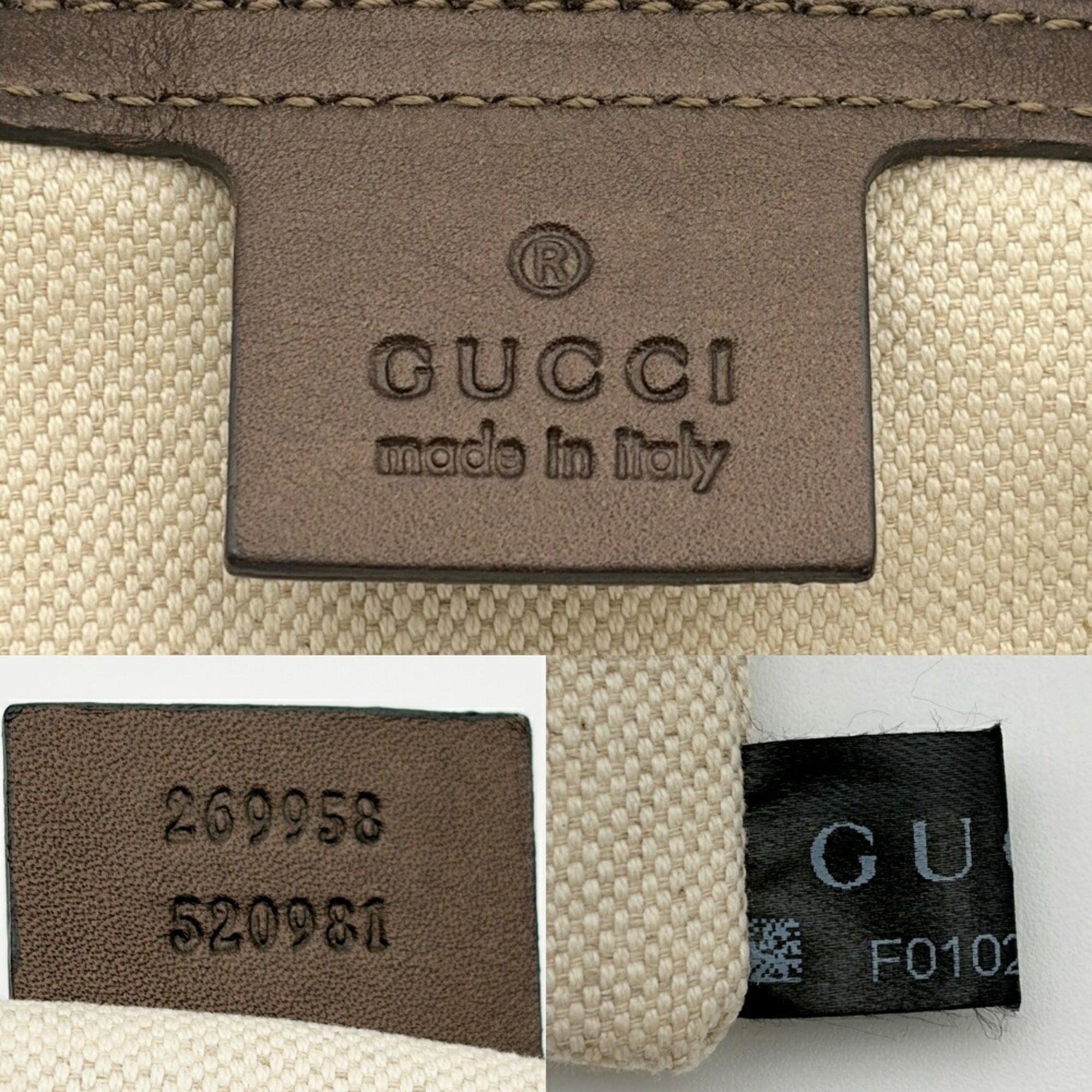 Gucci Bronze Leather Shoulder Bag (Pre-Owned)