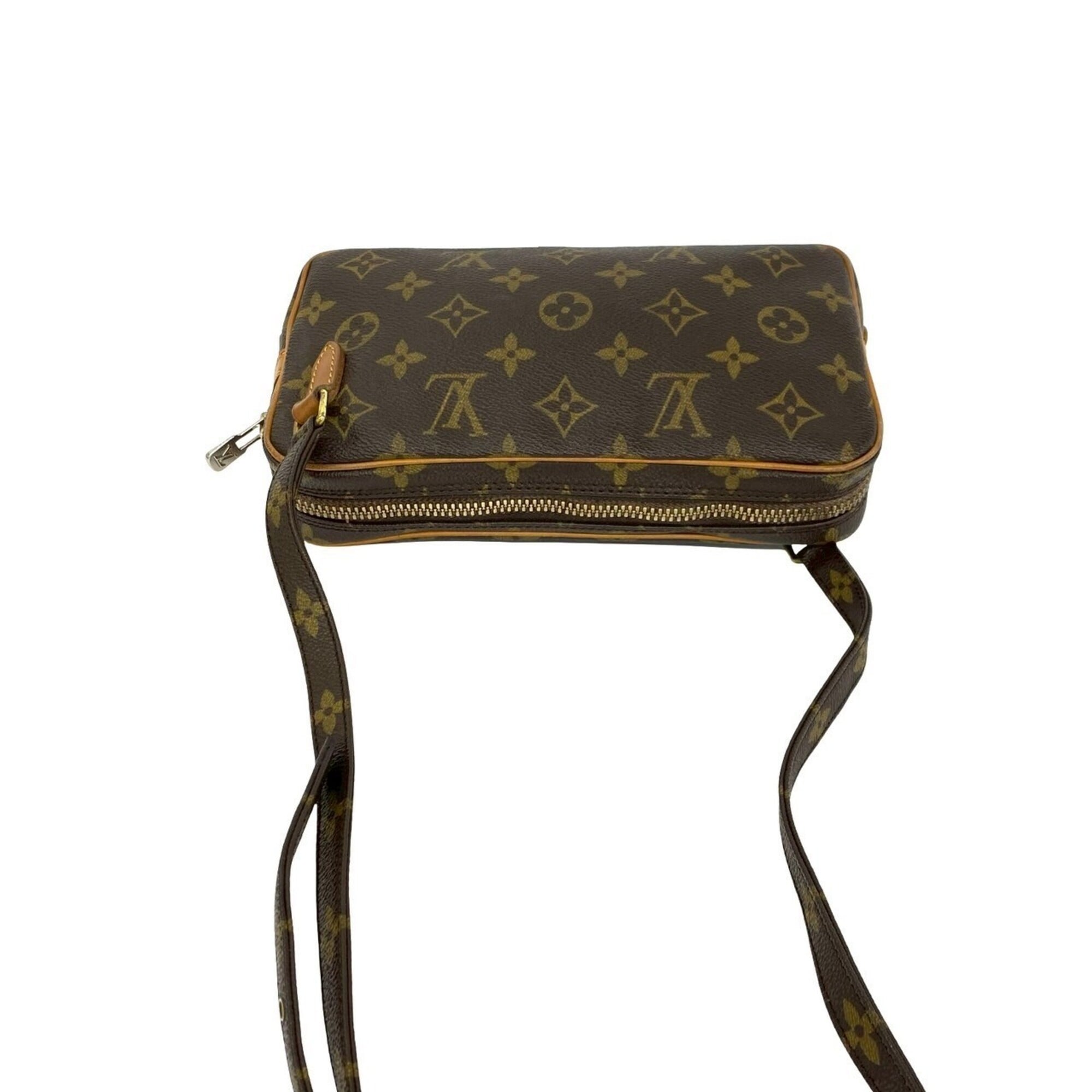 Louis Vuitton Brown Leather Pvc Shoulder Bag (Pre-Owned)