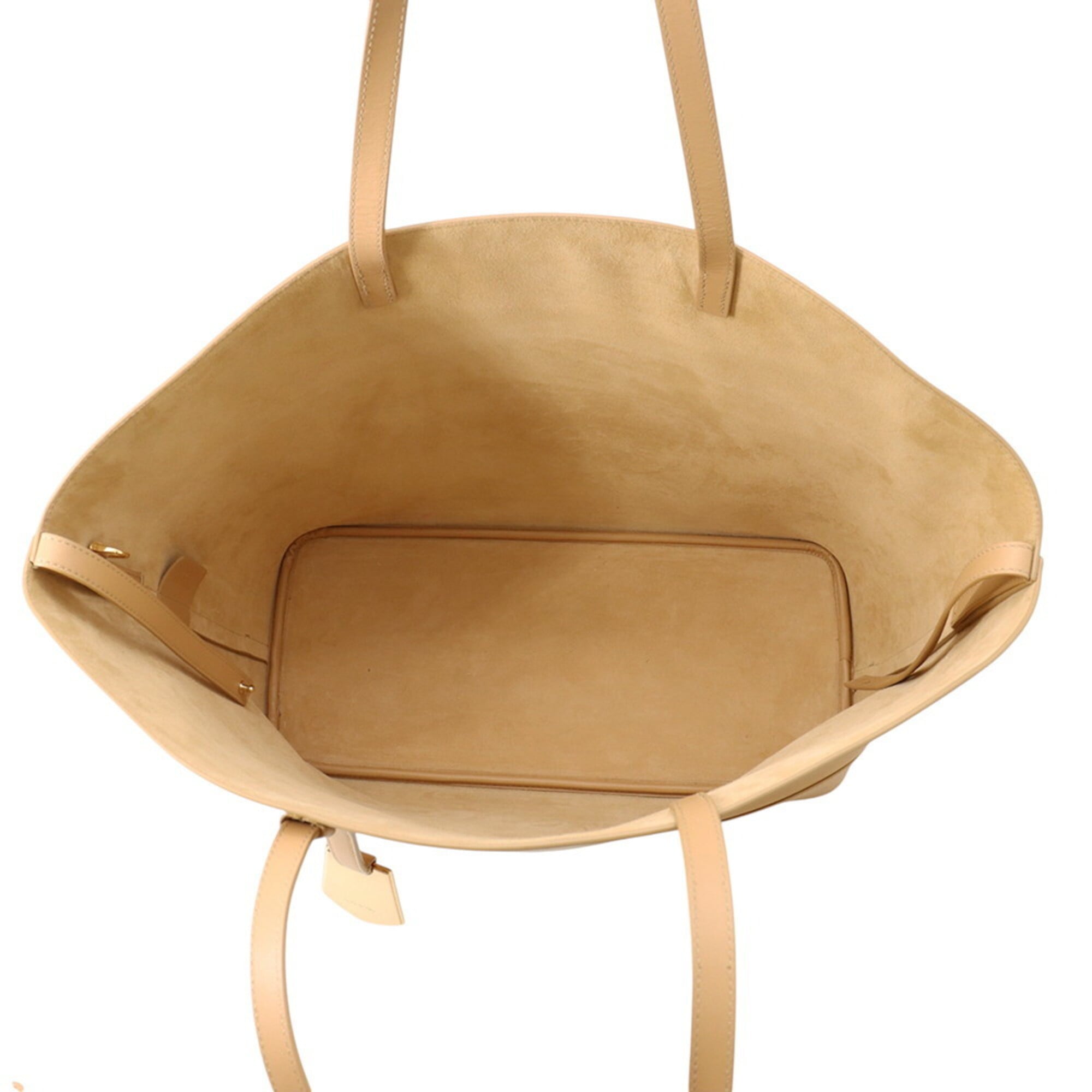Salvatore Ferragamo Light Camel Leather Tote Bag (Pre-Owned)