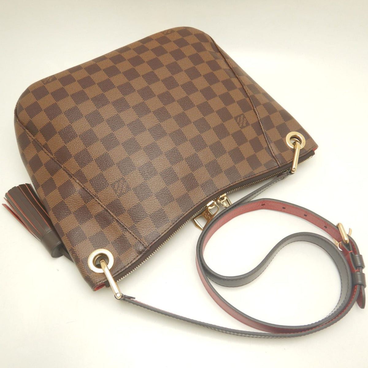 Louis Vuitton Brown Ebene Damier Canvas Shoulder Bag (Pre-Owned)