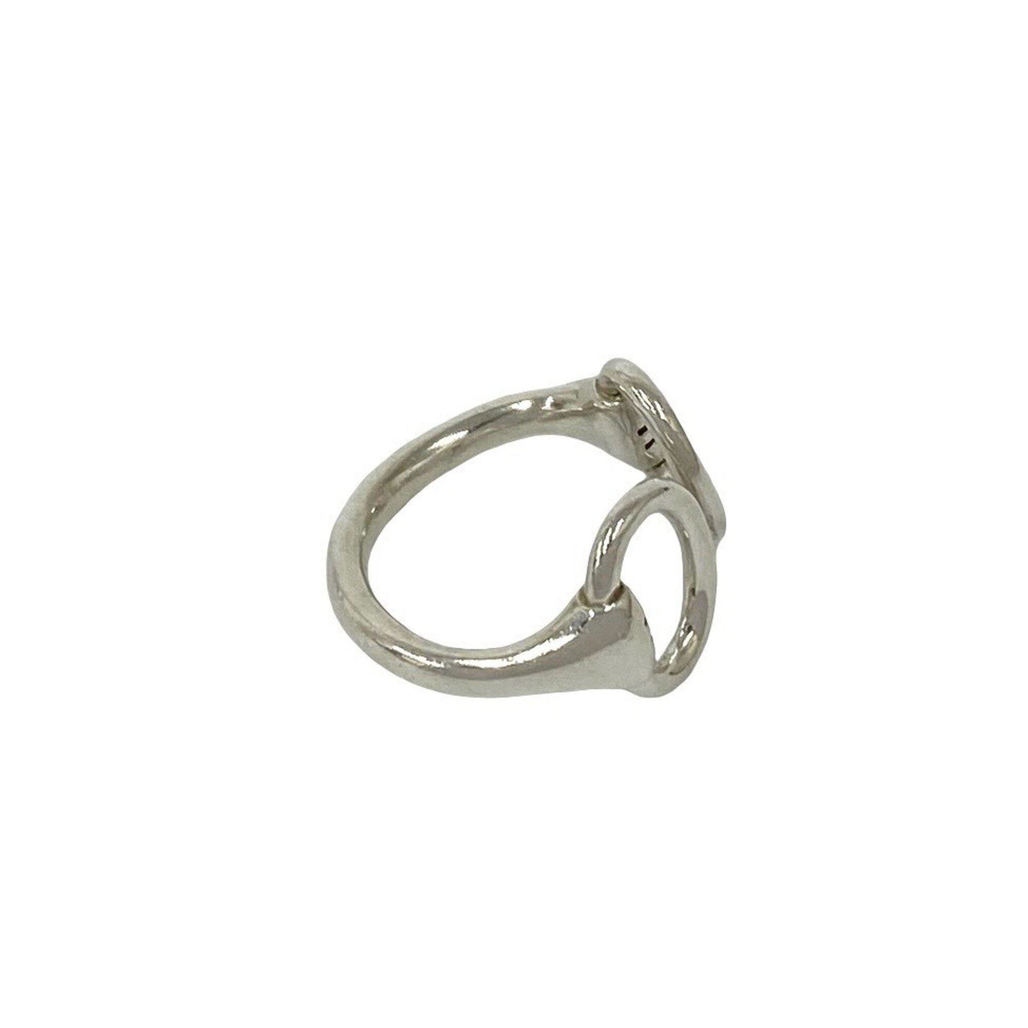 Hermes Silver Silver 925 Band Ring (Pre-Owned)