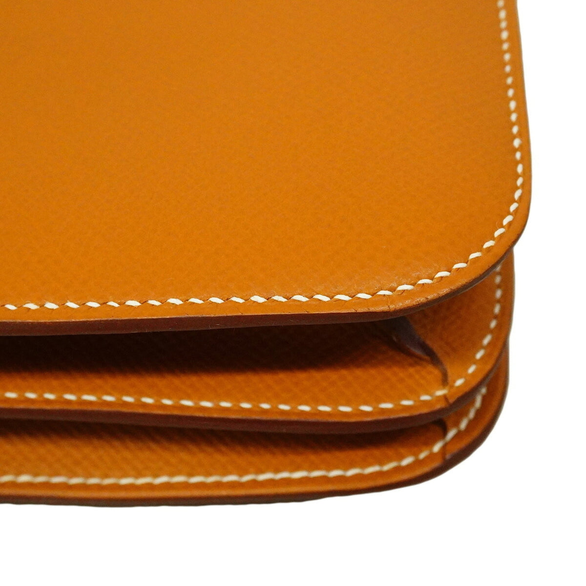 Hermes Gold Leather Shoulder Bag (Pre-Owned)
