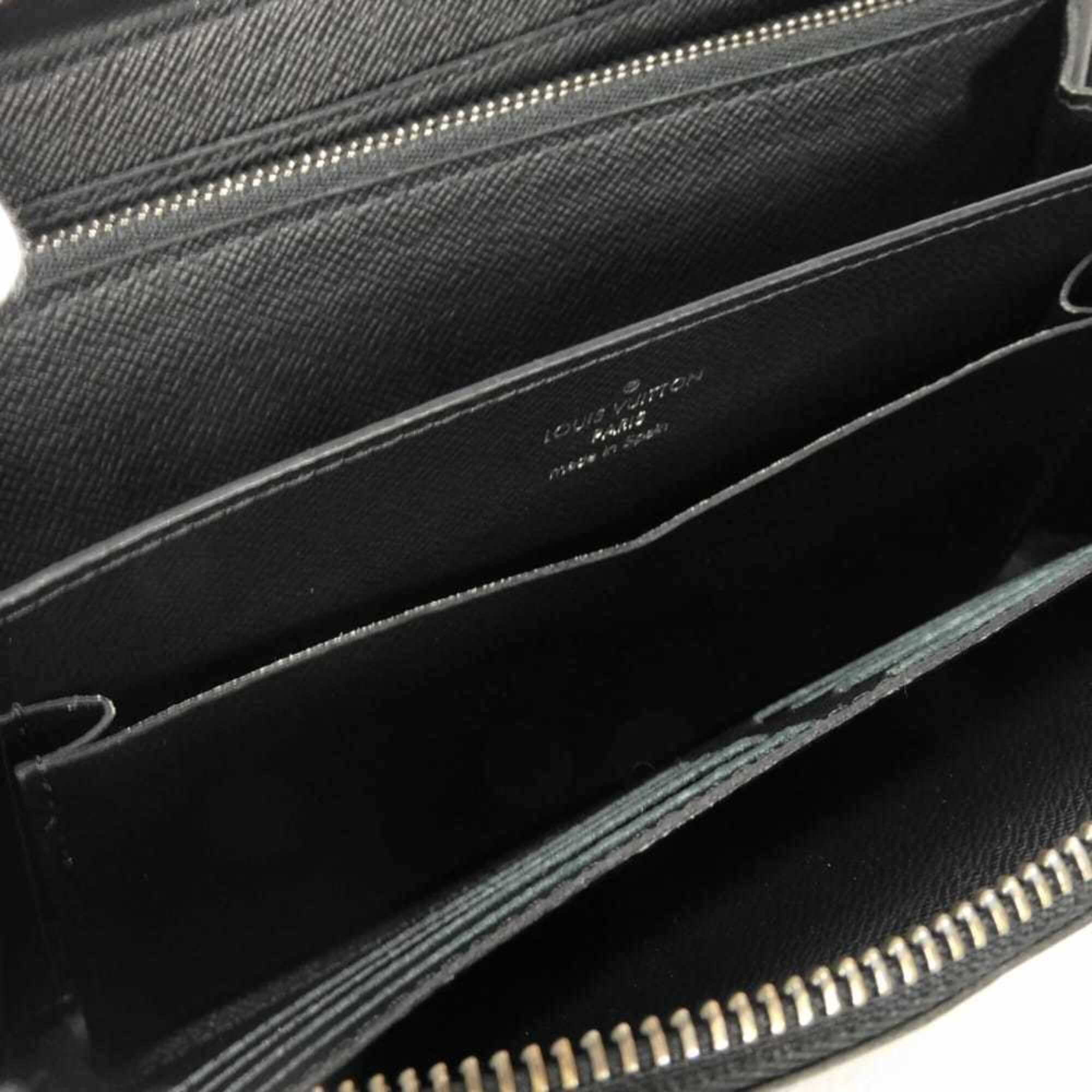 Louis Vuitton Black Monogram Eclipse Noir Monogram Eclipse Long Wallet (Bi-Fold) (Pre-Owned)