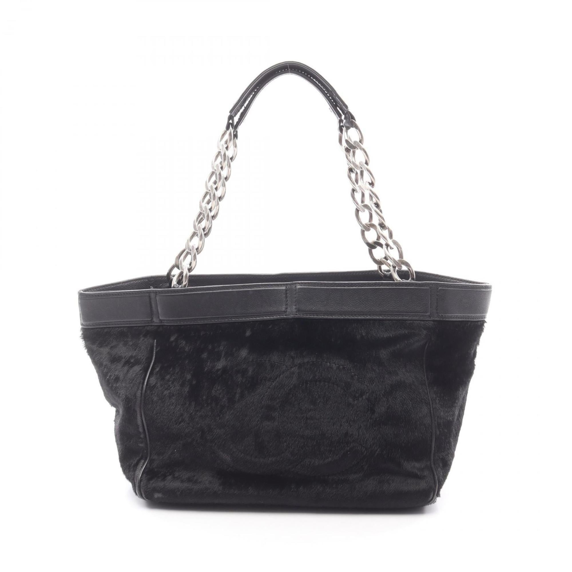 Chanel Black Leather Tote Bag (Pre-Owned)