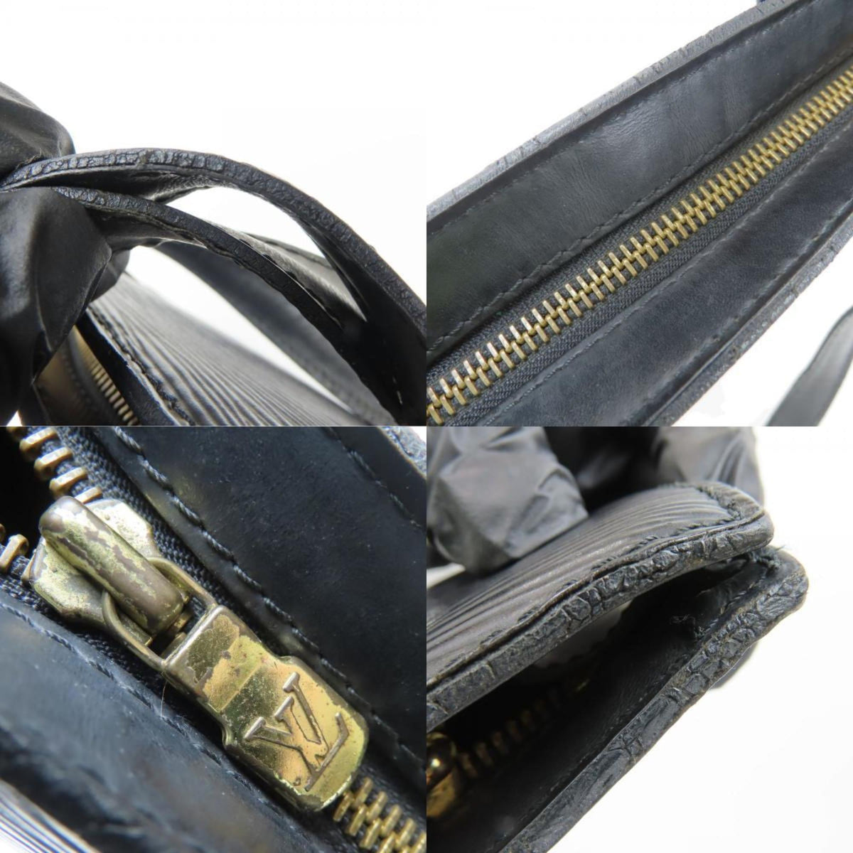 Louis Vuitton Black Noir Epi Leather Tote Bag (Pre-Owned)