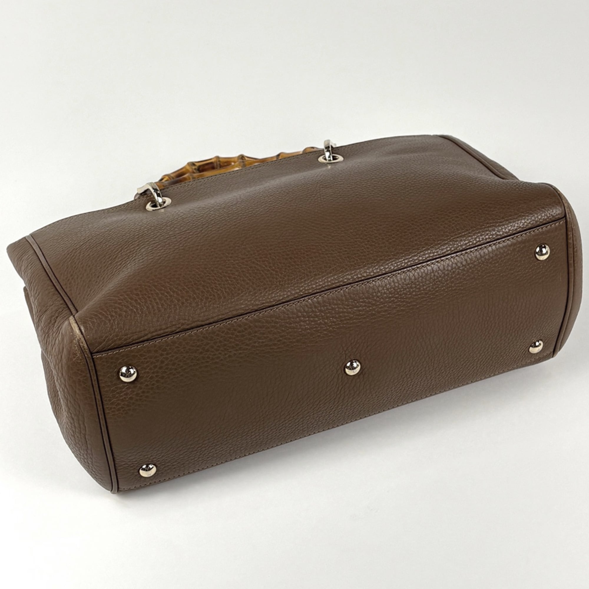 Gucci Brown Leather Handbag (Pre-Owned)