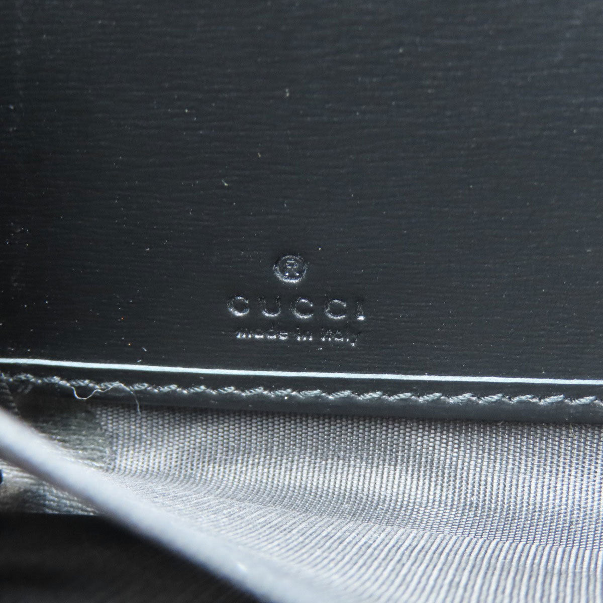 Gucci Black Leather Long Wallet (Bi-Fold) (Pre-Owned)