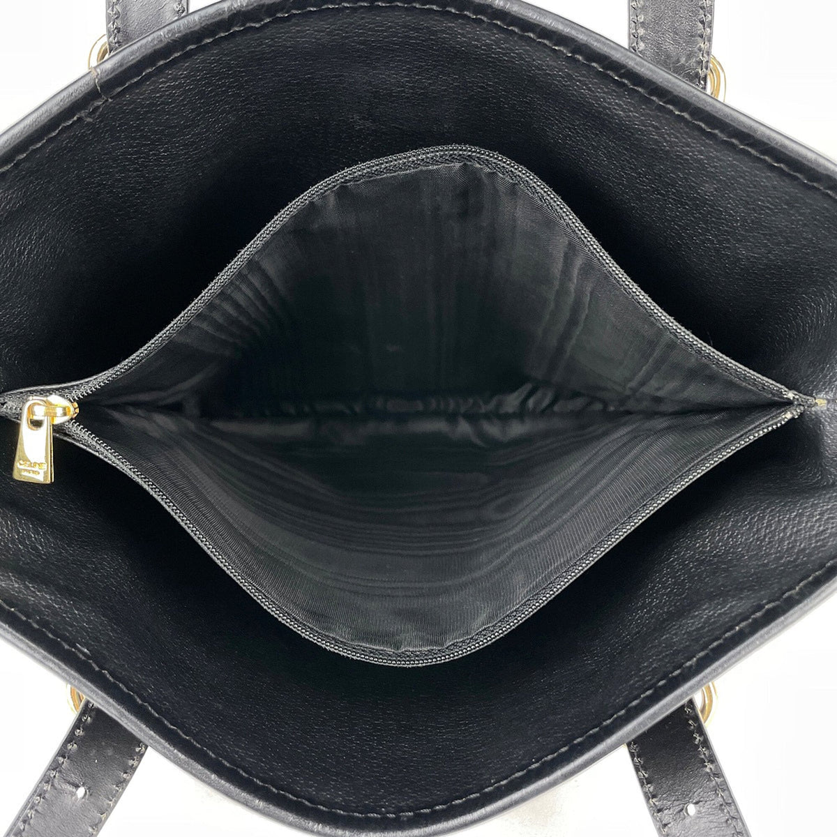 Celine Macadam Black Coated Canvas Leather Tote Bag (Pre-Owned)