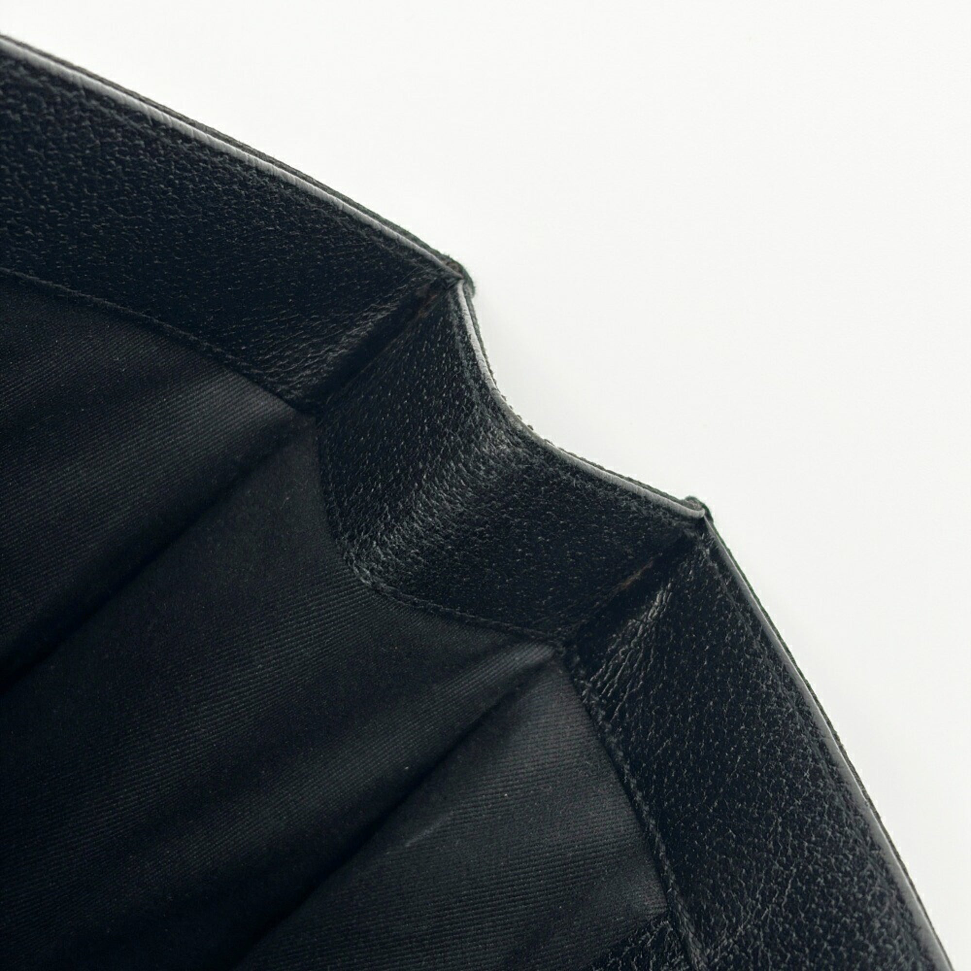 Gucci Black Gg Canvas Leather Tote Bag (Pre-Owned)