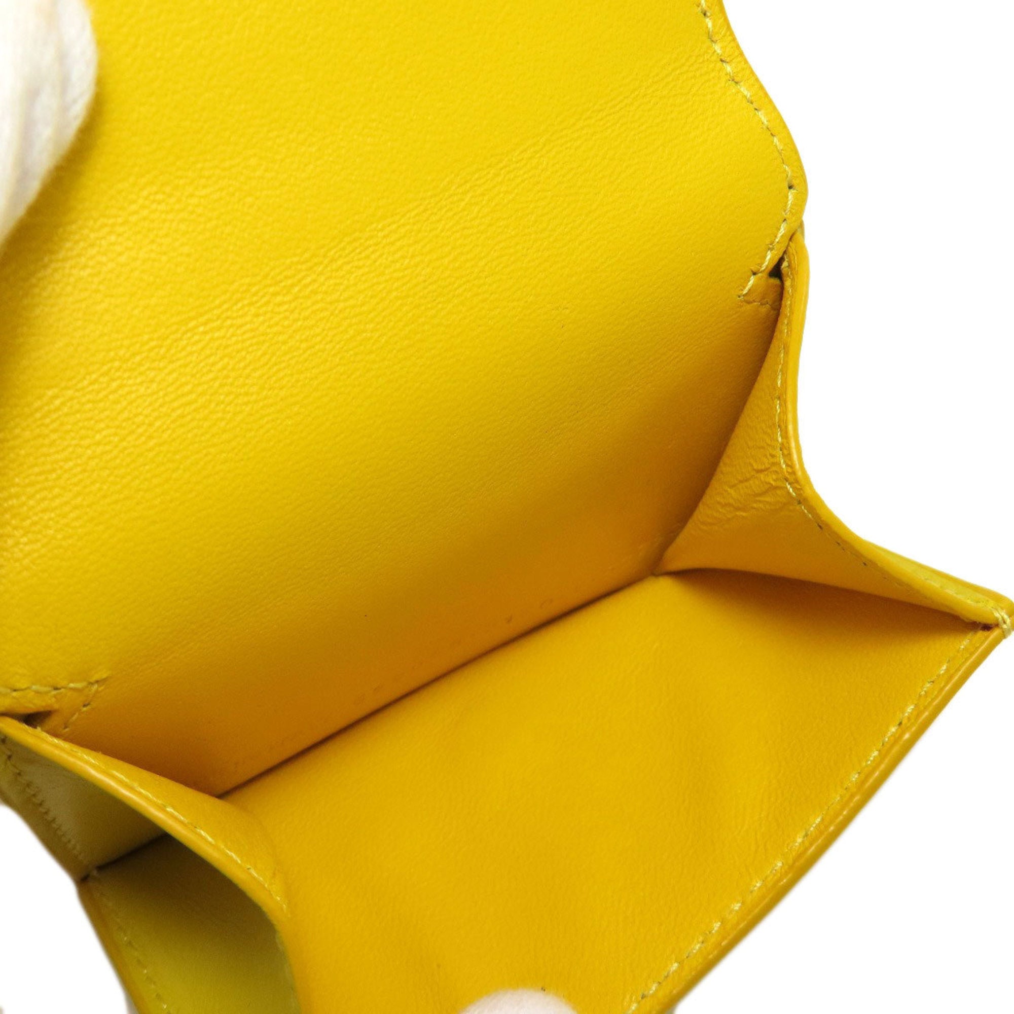 Balenciaga Yellow Leather Wallet (Tri-Fold) (Pre-Owned)