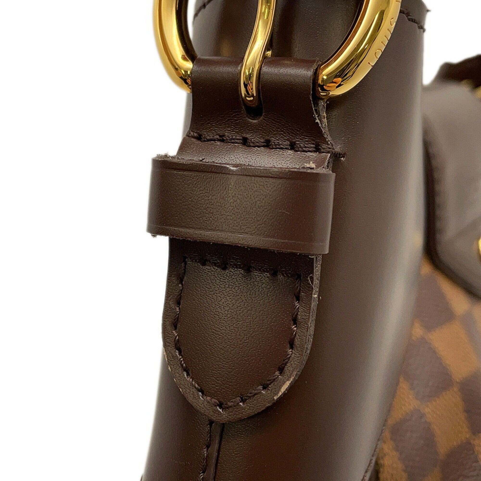 Louis Vuitton Brown Damier Canvas Handbag Shoulder Bag (Pre-Owned)