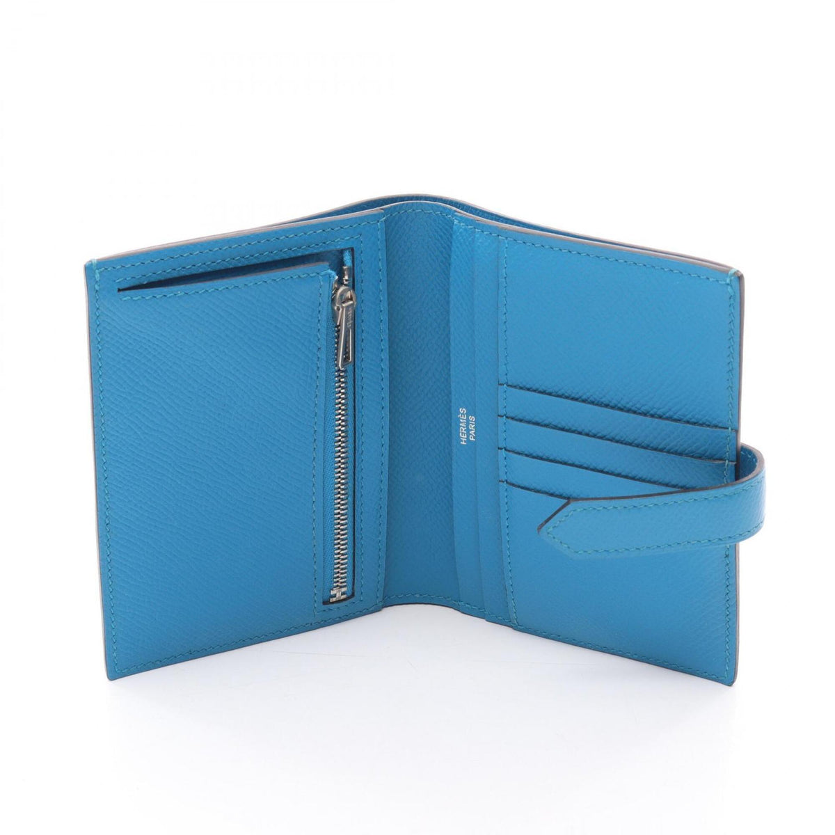 Hermes Blue Epsom Leather Wallet (Bi-Fold) (Pre-Owned)