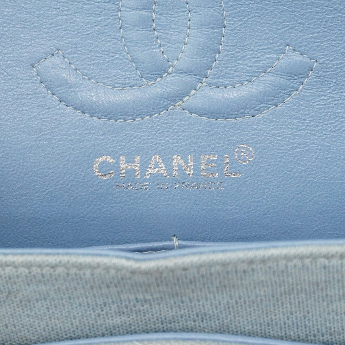 Chanel Blue Cotton Shoulder Bag (Pre-Owned)