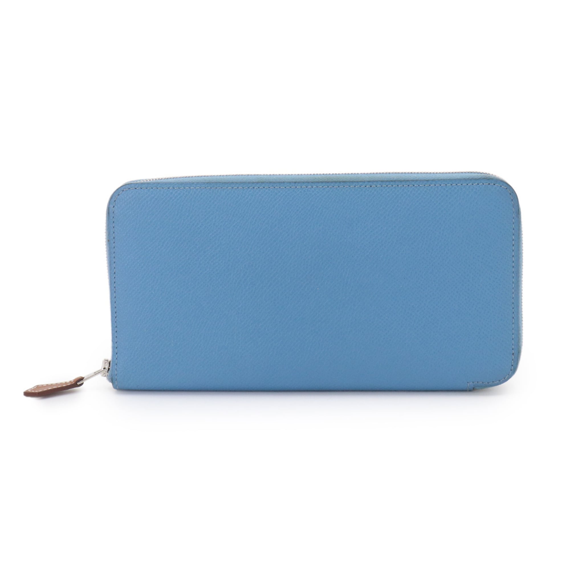 Hermes Blue Paradise Epsom Leather Long Wallet (Bi-Fold) (Pre-Owned)