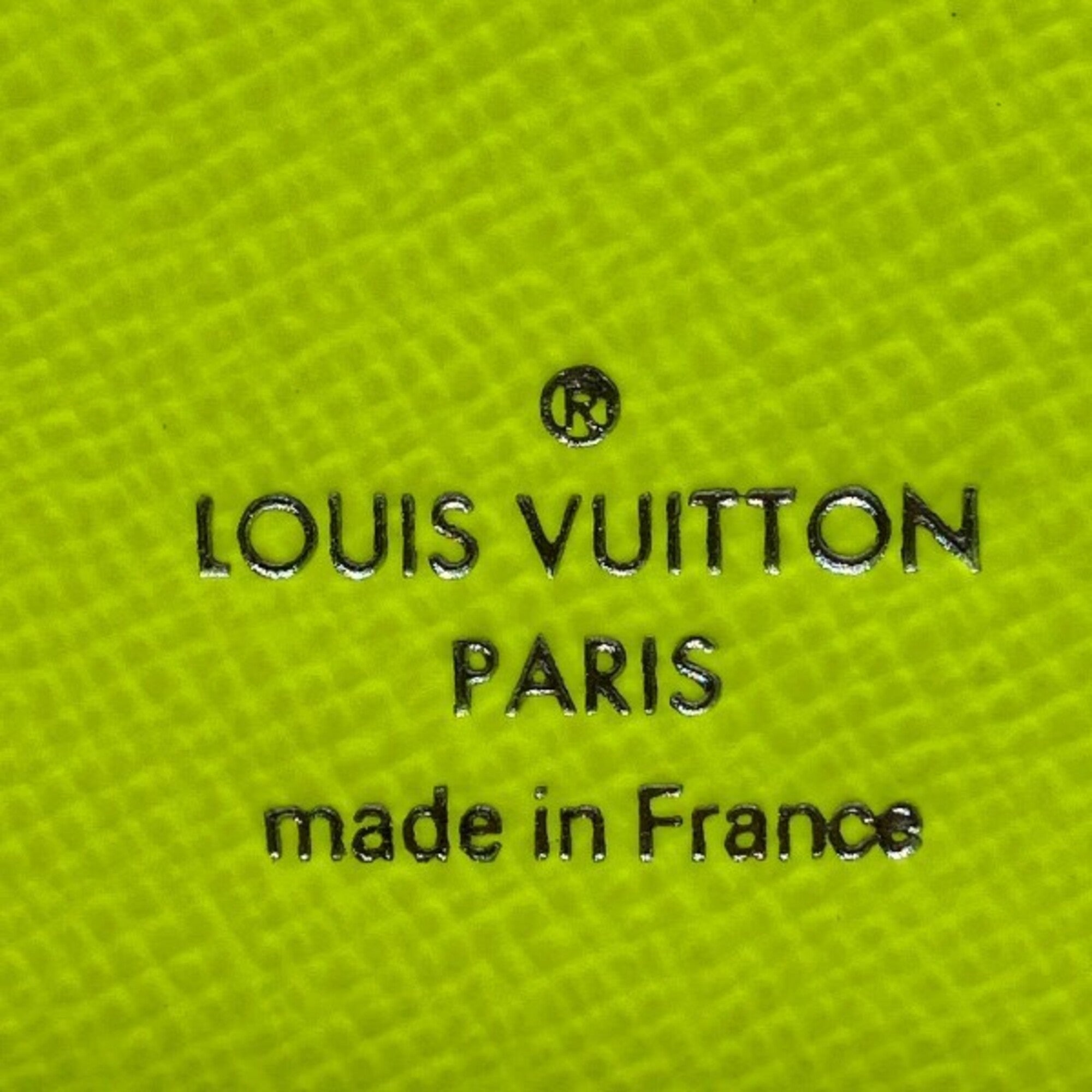 Louis Vuitton Yellow Leather Long Wallet (Bi-Fold) (Pre-Owned)