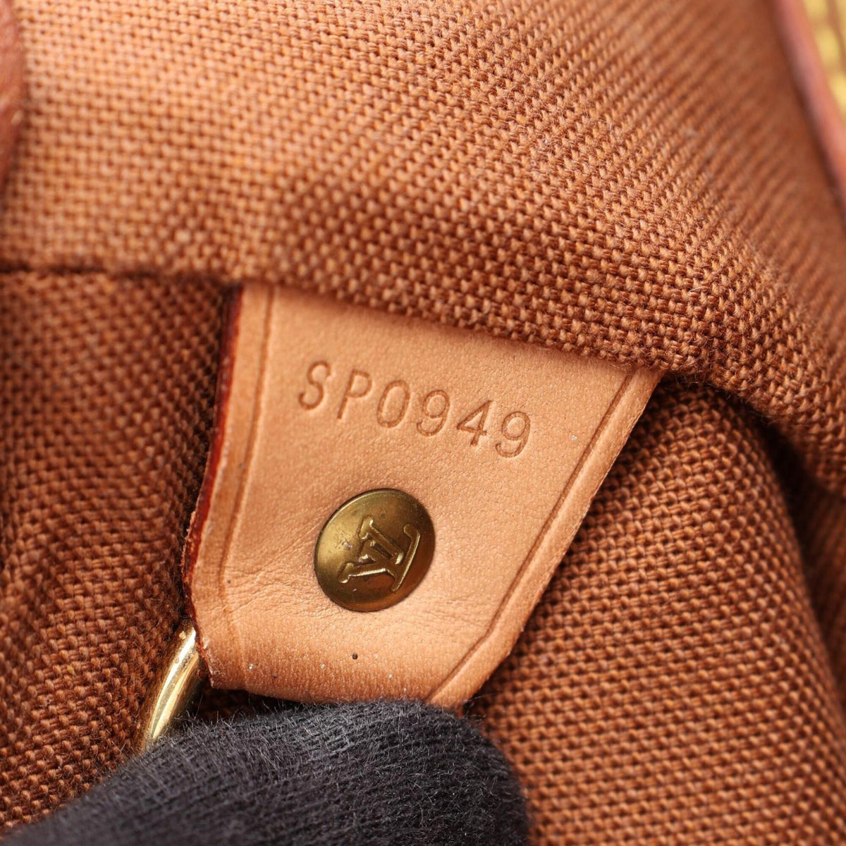 Louis Vuitton Brown Coated Canvas Leather Backpack Handbag (Pre-Owned)