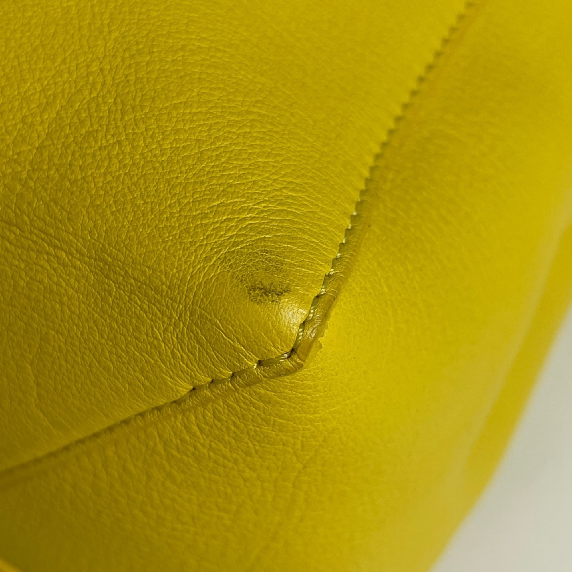 Celine Yellow Leather Shoulder Bag Tote Bag (Pre-Owned)