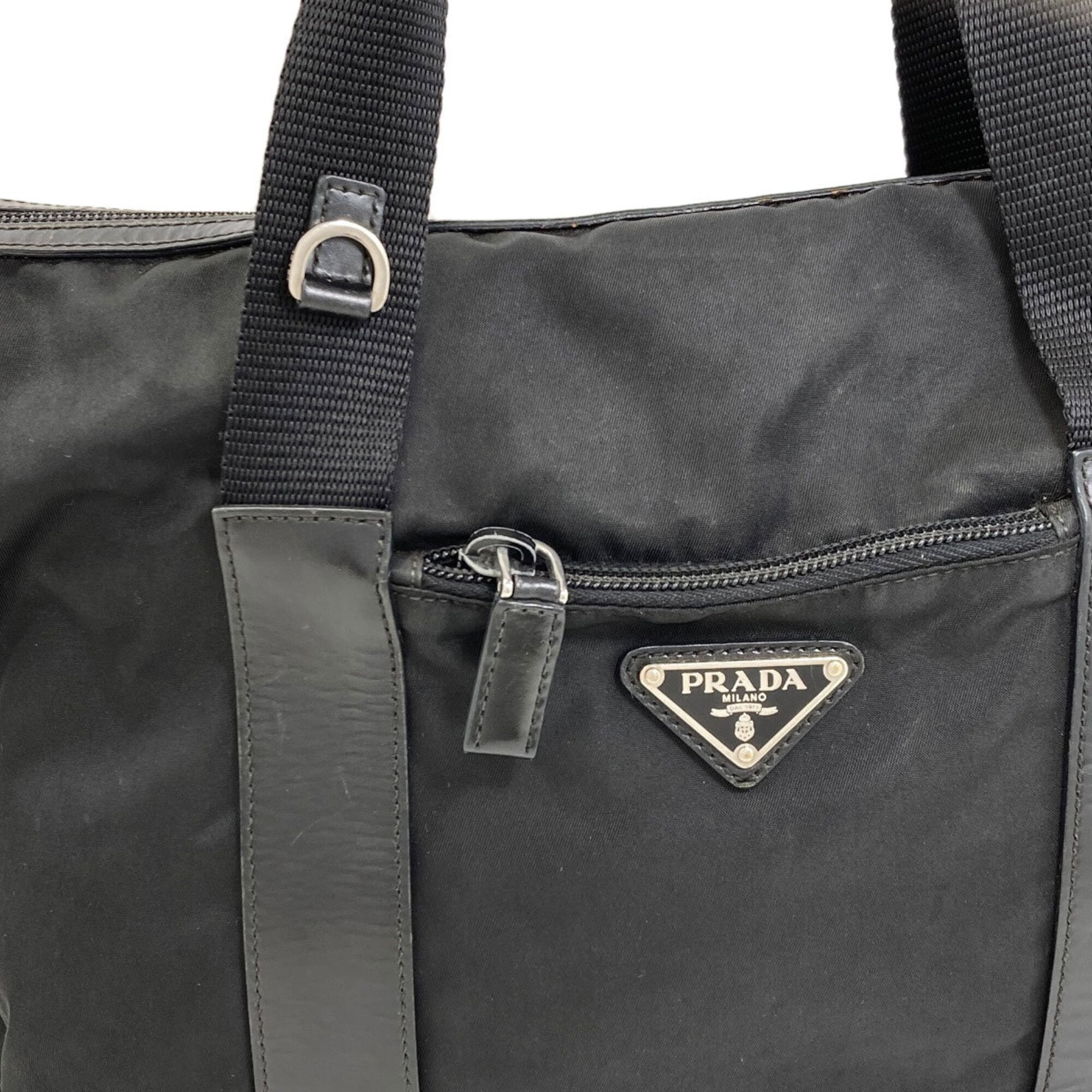 Prada Black Nylon Tote Bag (Pre-Owned)