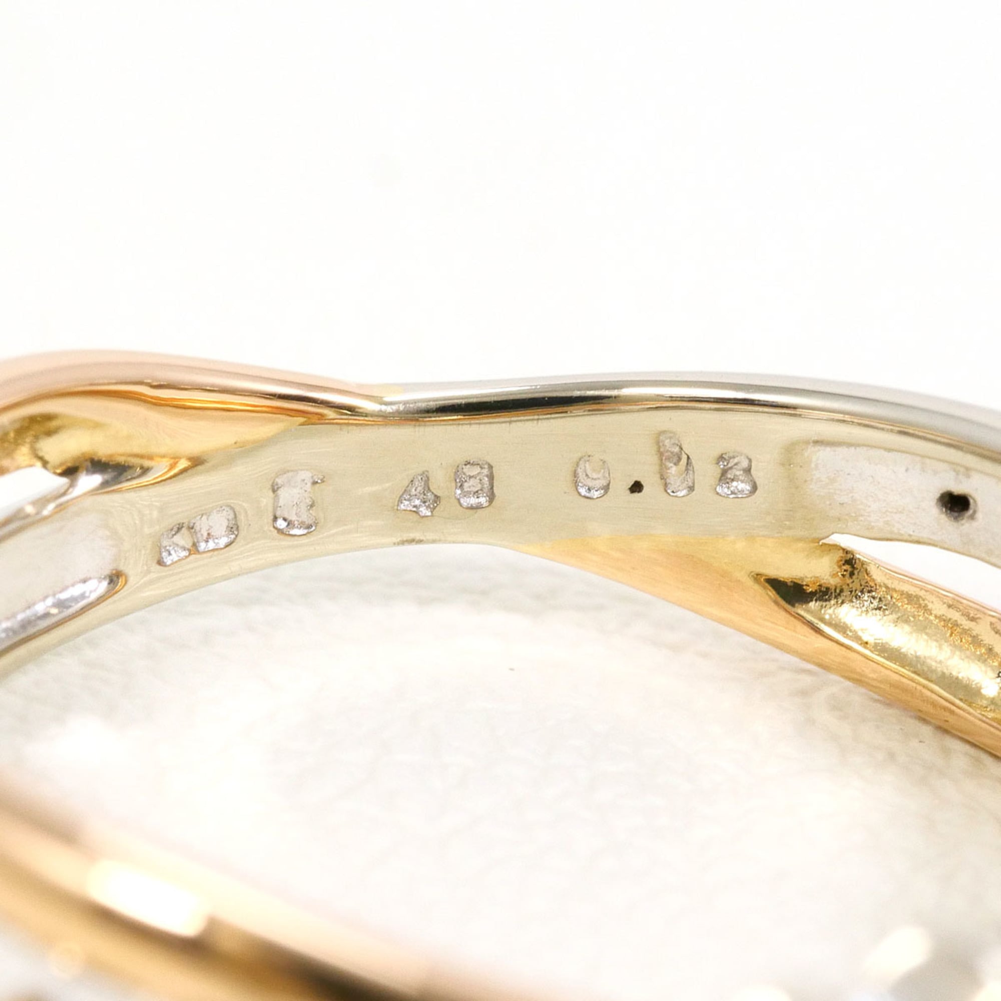 Unbranded Pink Gold White Gold Pink Gold (10K) White Gold (10K) Band Ring (Pre-Owned)
