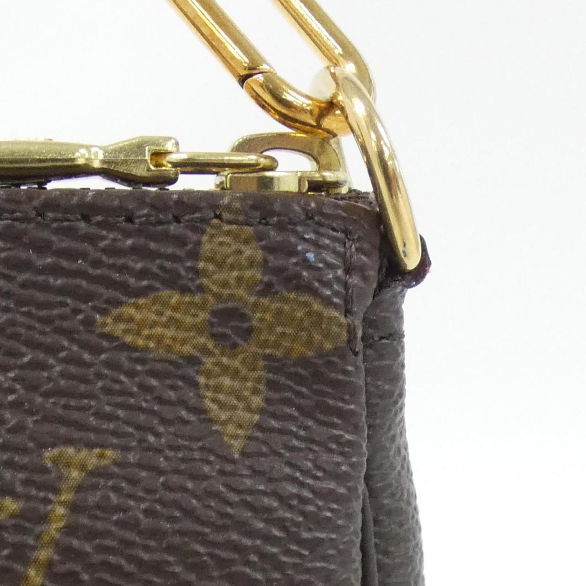 Louis Vuitton Marron Monogram Monogram Coated Canvas Pochette Pouch (Pre-Owned)