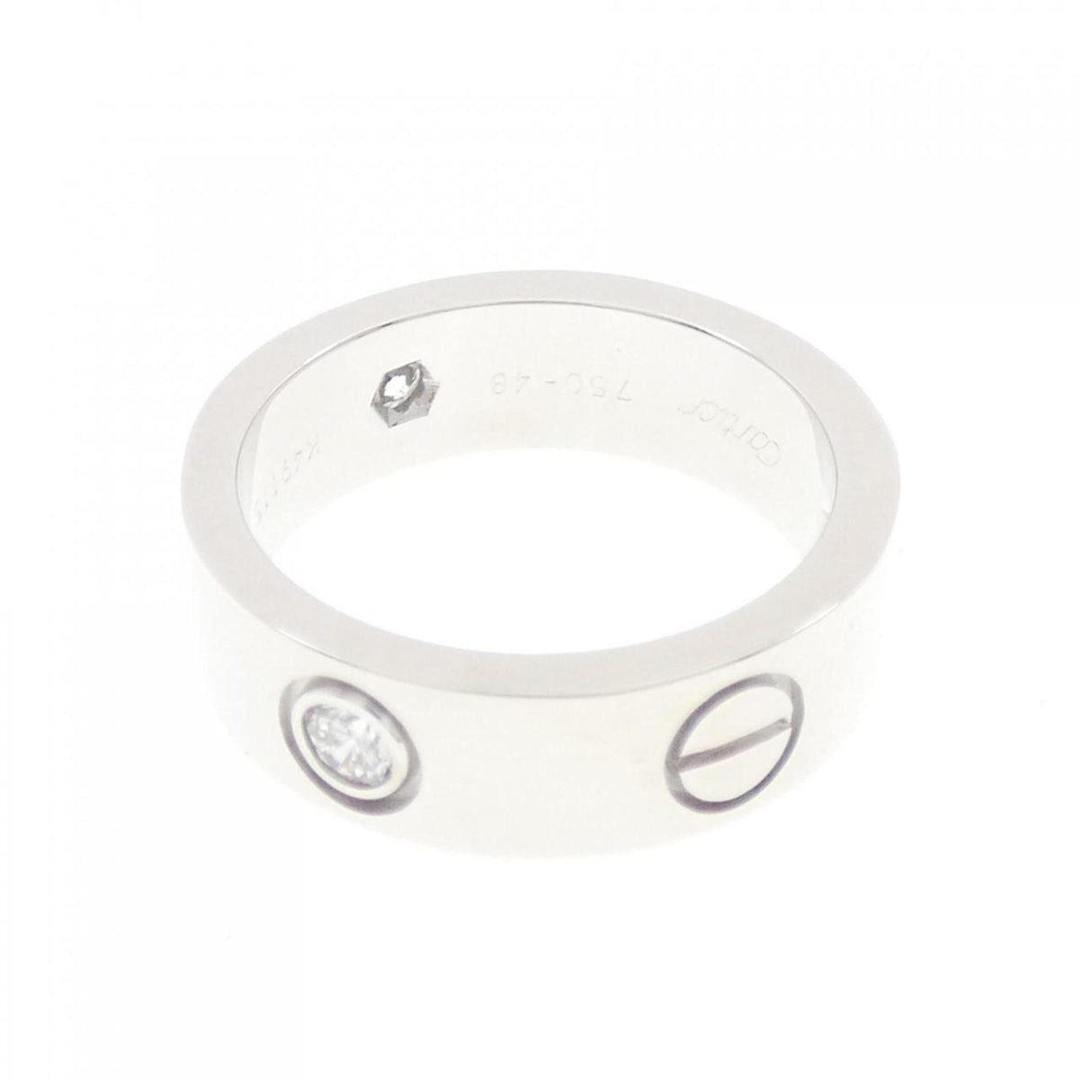 Cartier White Gold White Gold (18K) Band Ring (Pre-Owned)