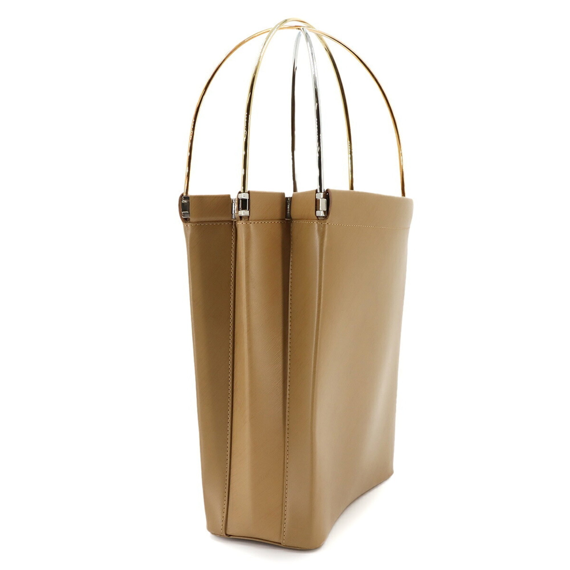 Cartier Light Brown Leather Handbag (Pre-Owned)