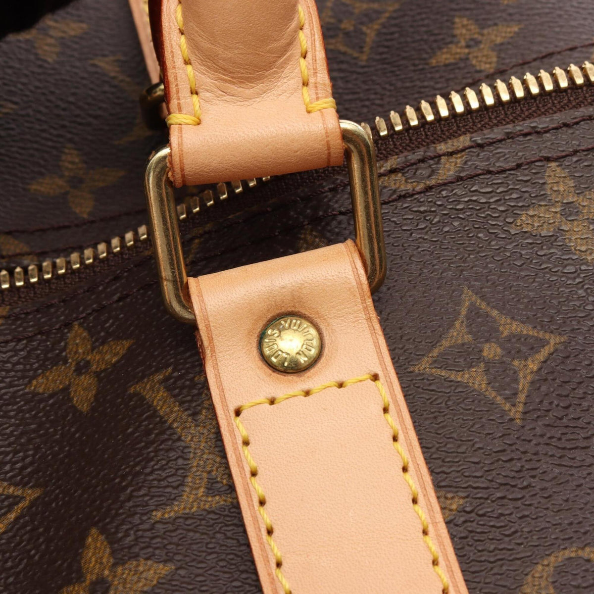 Louis Vuitton Brown Monogram Leather Boston Bag Handbag (Pre-Owned)