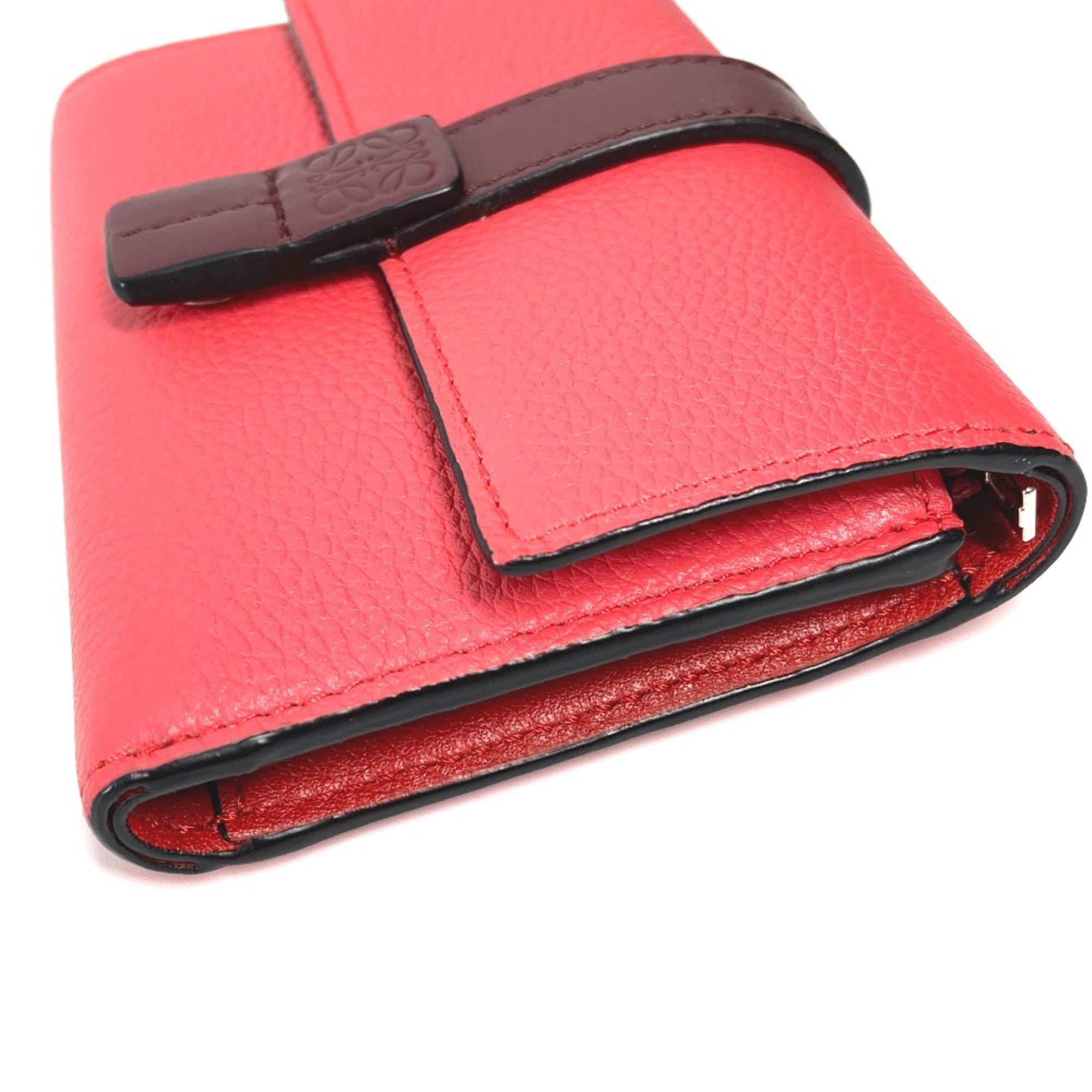 Loewe Pink Leather Wallet (Tri-Fold) (Pre-Owned)