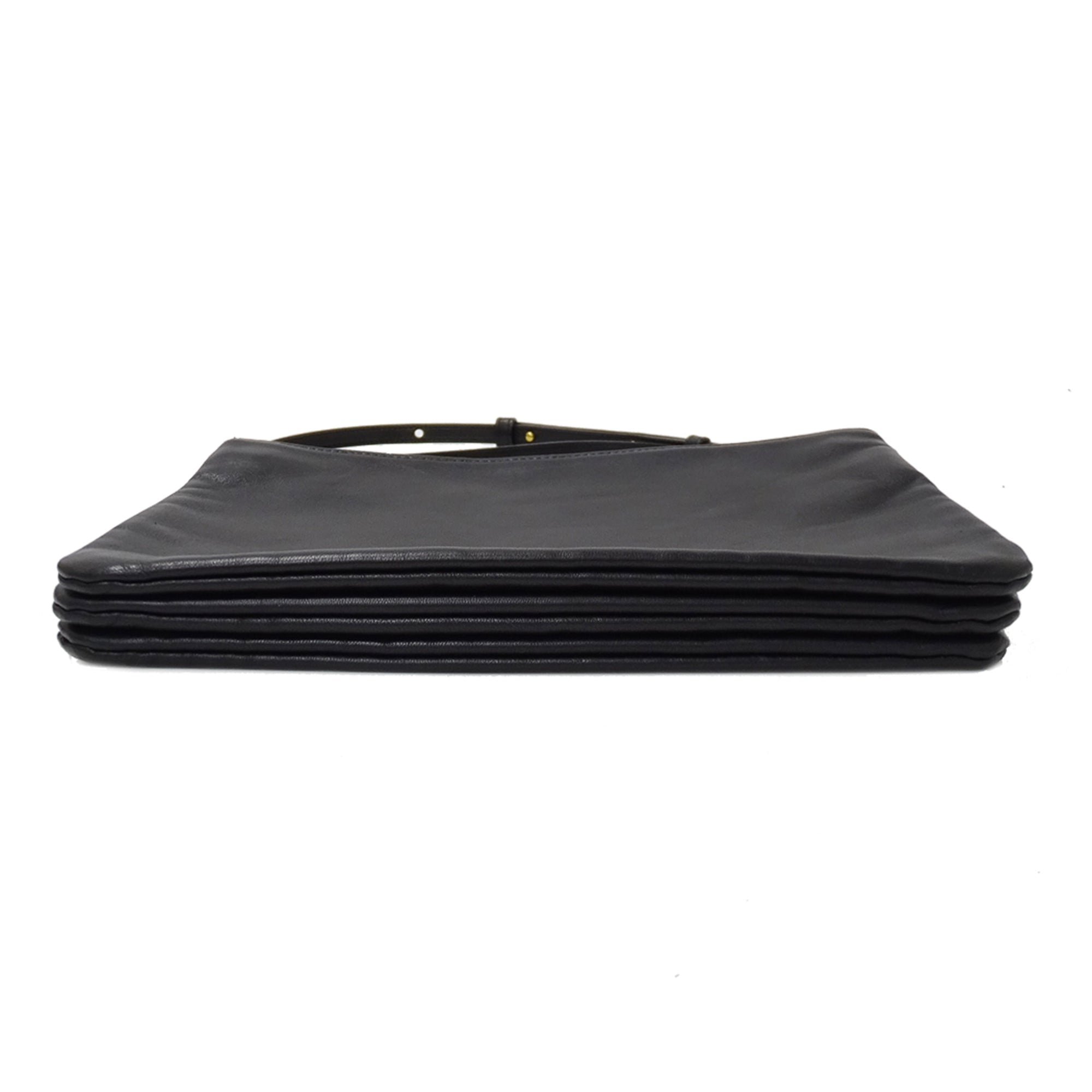 Celine Black Leather Handbag Shoulder Bag (Pre-Owned)