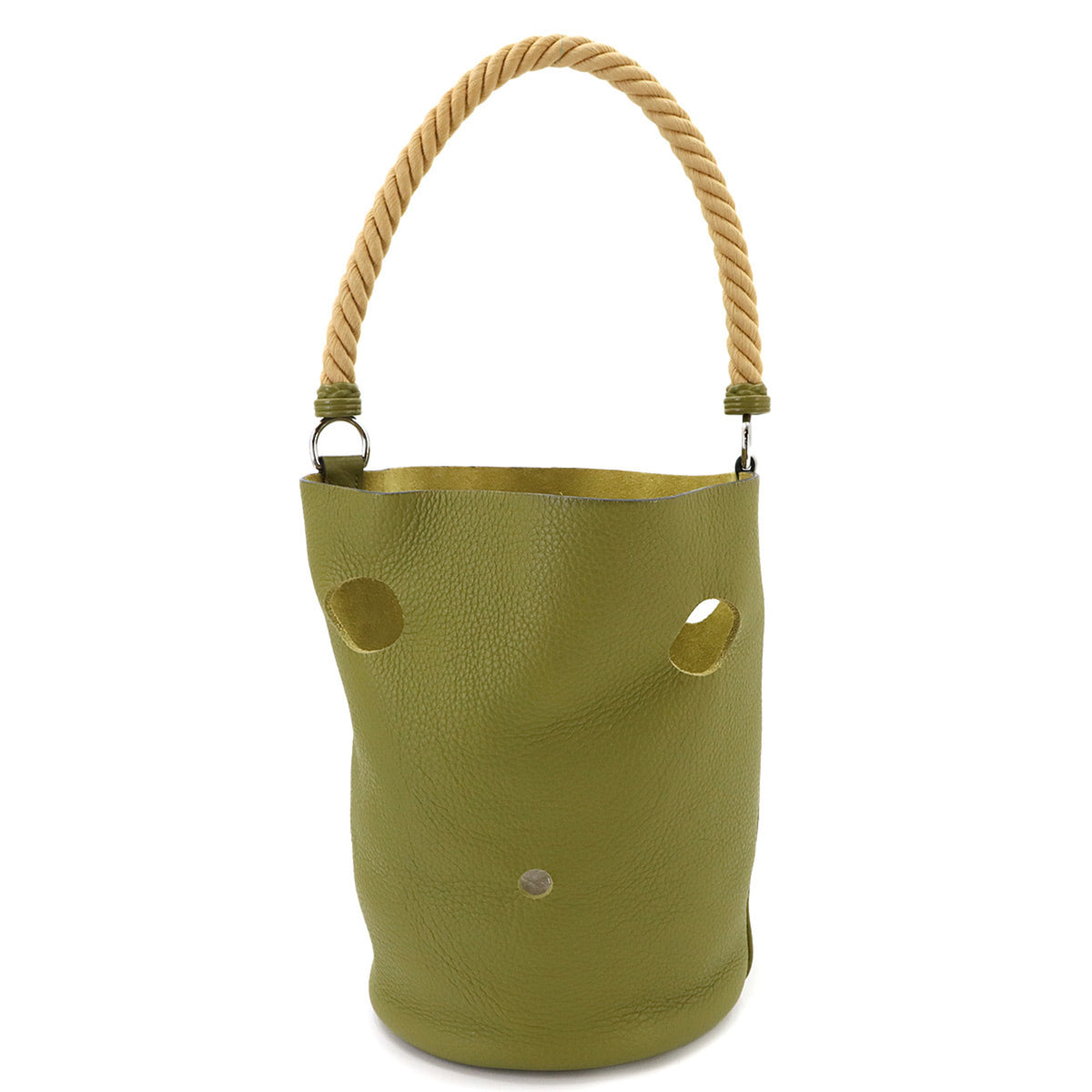 Hermes Green Taurillon Clemence Leather Handbag (Pre-Owned)