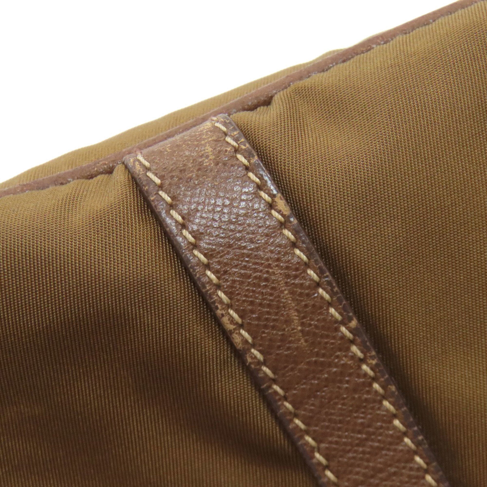 Prada Brown Nylon Handbag (Pre-Owned)