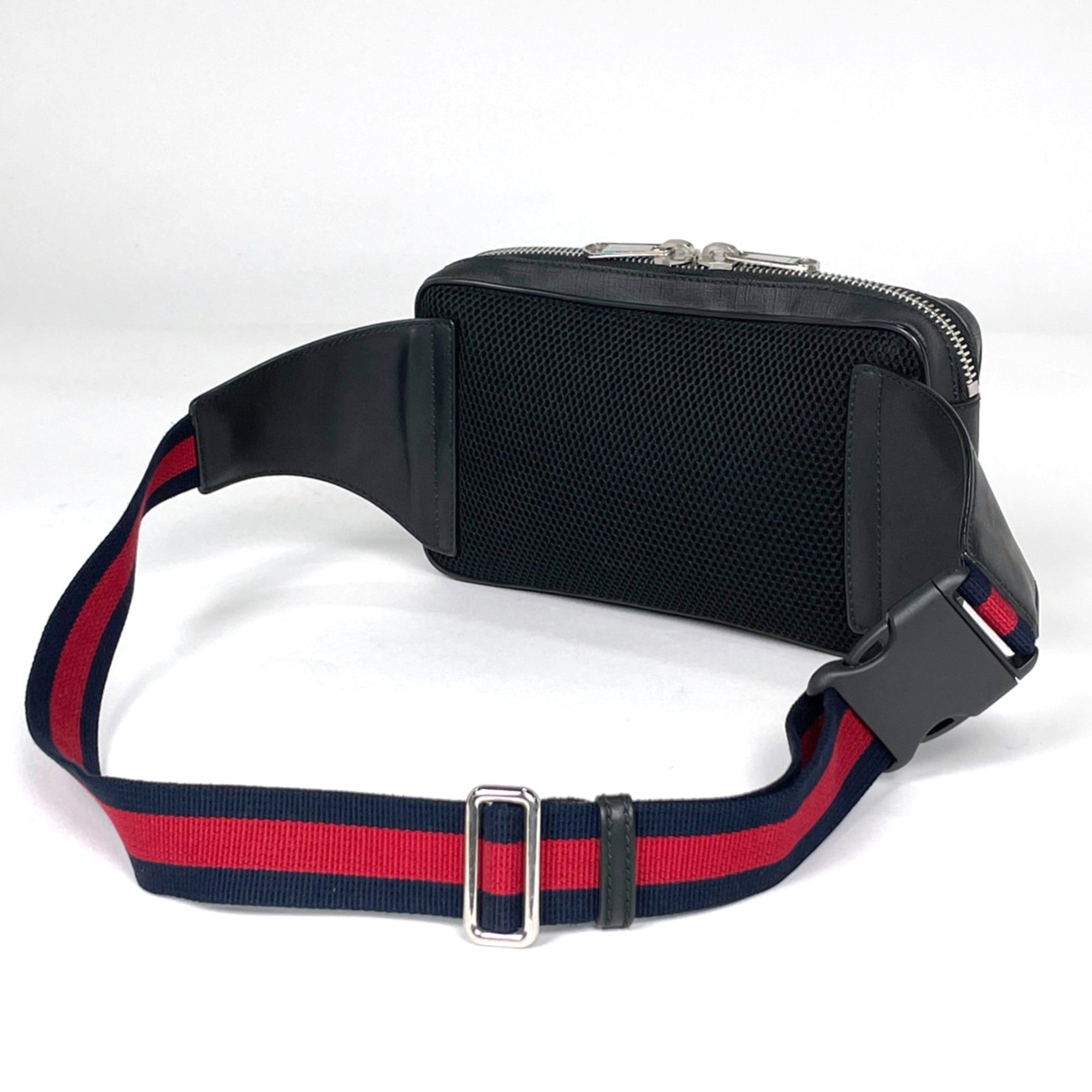 Gucci Black Coated Canvas Sling Bag (Pre-Owned)